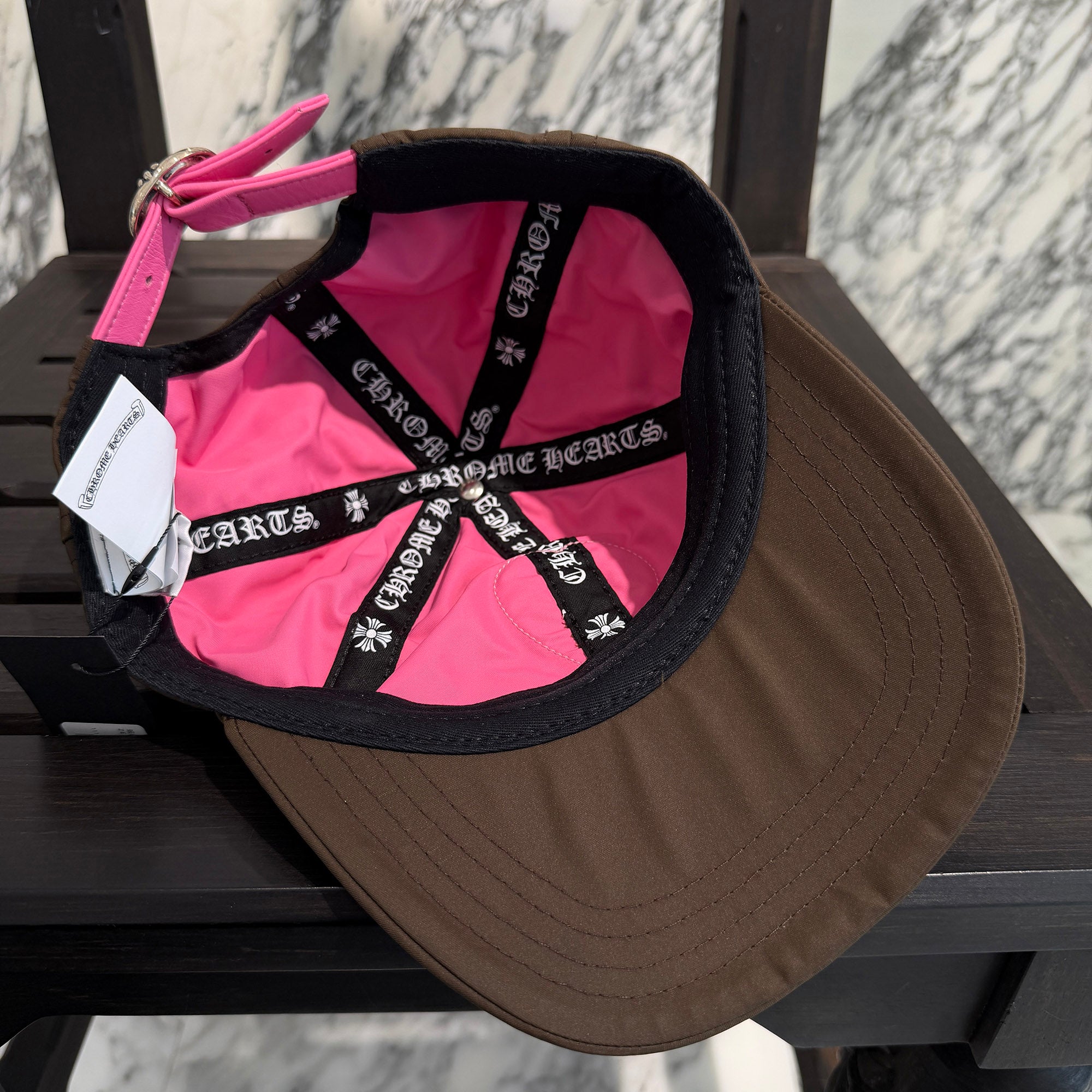 CHROME HEARTS Striped Heart Trucker Cap Size ONE SIZE (53-60) クロムハーツ ストライプハートトラッカーキャップ サイズ ONE SIZE (53-60)