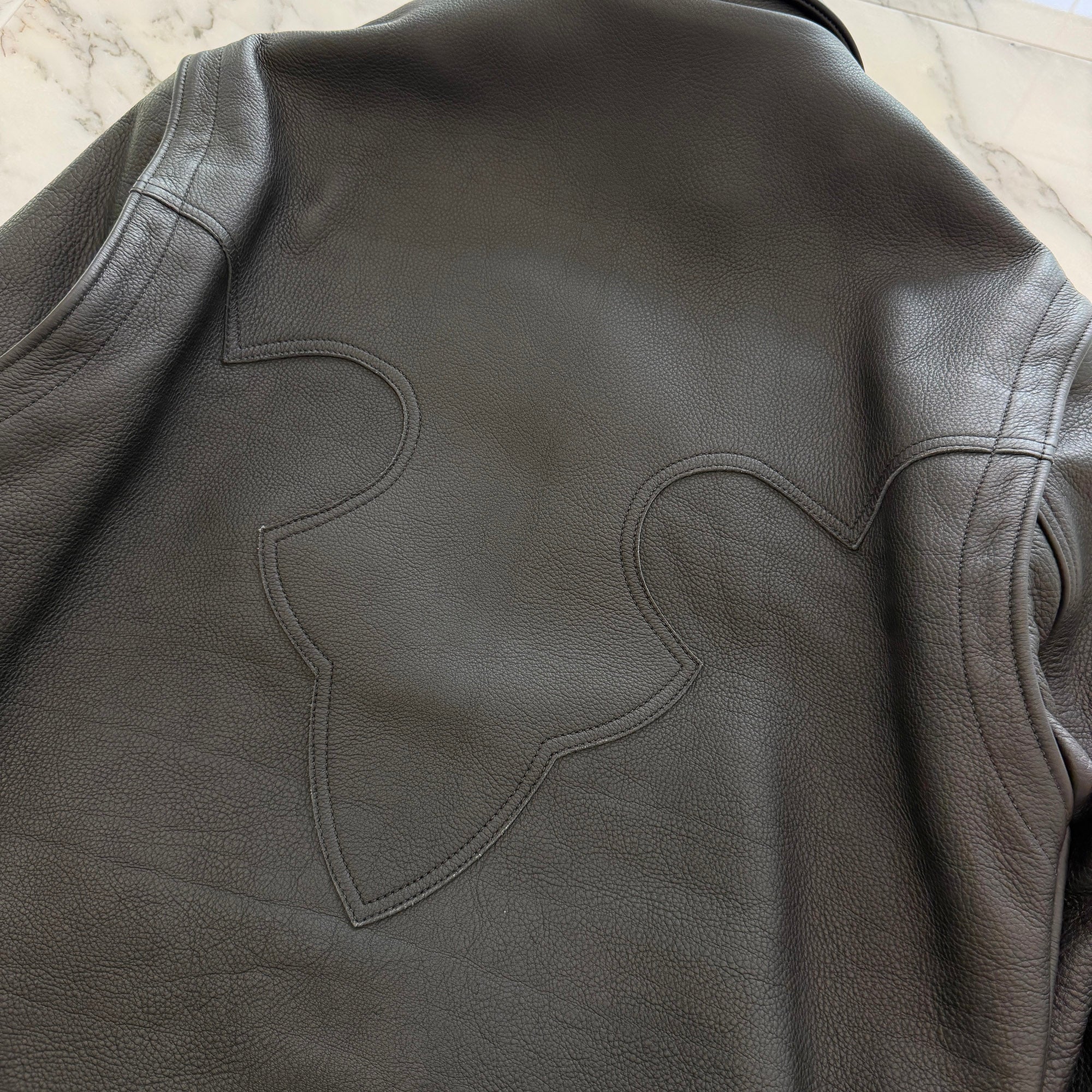 CHROME HEARTS Classic Jean Leather Jacket Size S クロムハーツ クラシック ジーン レザー ジャケット サイズS