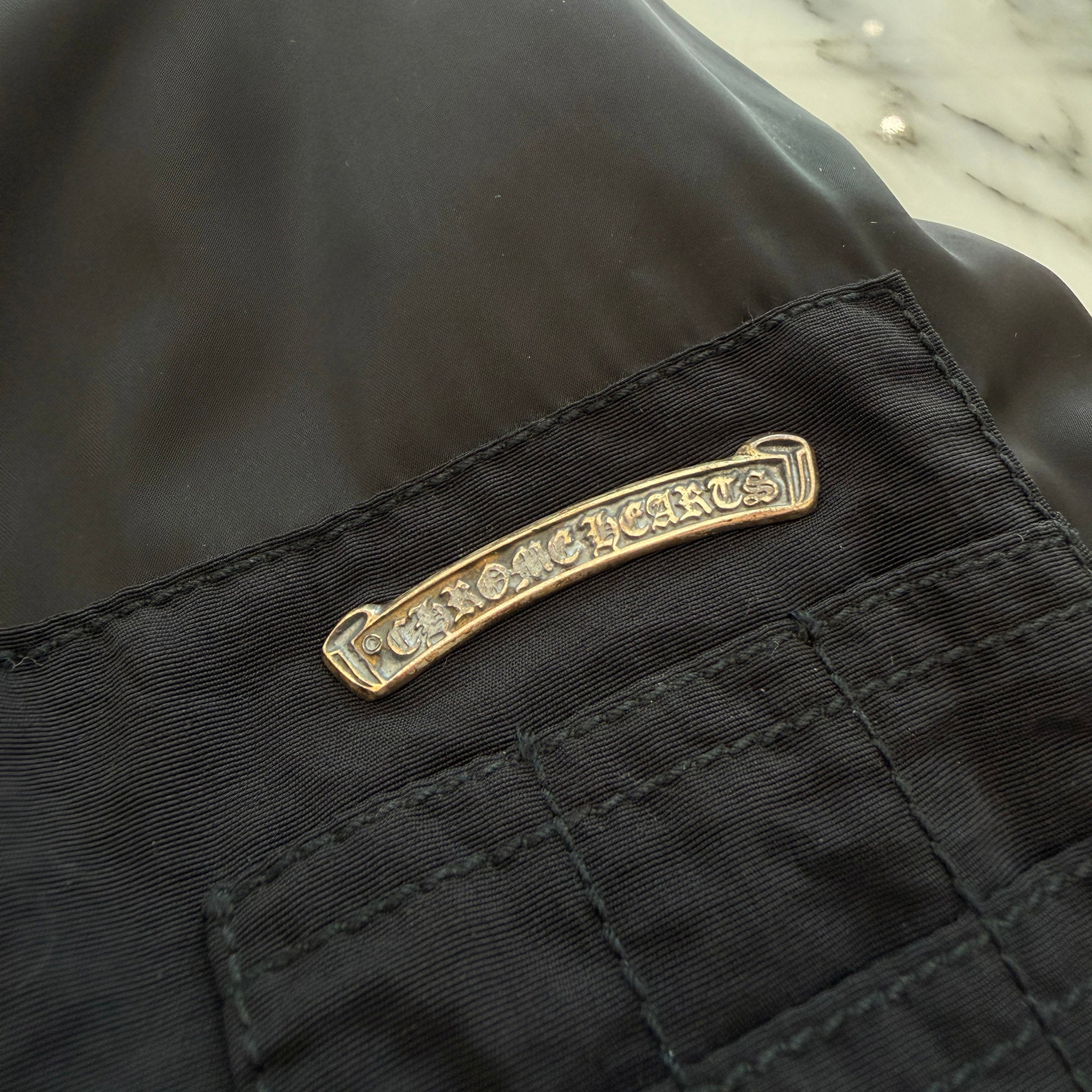 CHROME HEARTS CH Plus Patch Uncle Slam Bomber Jacket Size M クロムハーツ CHプラス パッチ アンクル スラム ボンバージャケット サイズM
