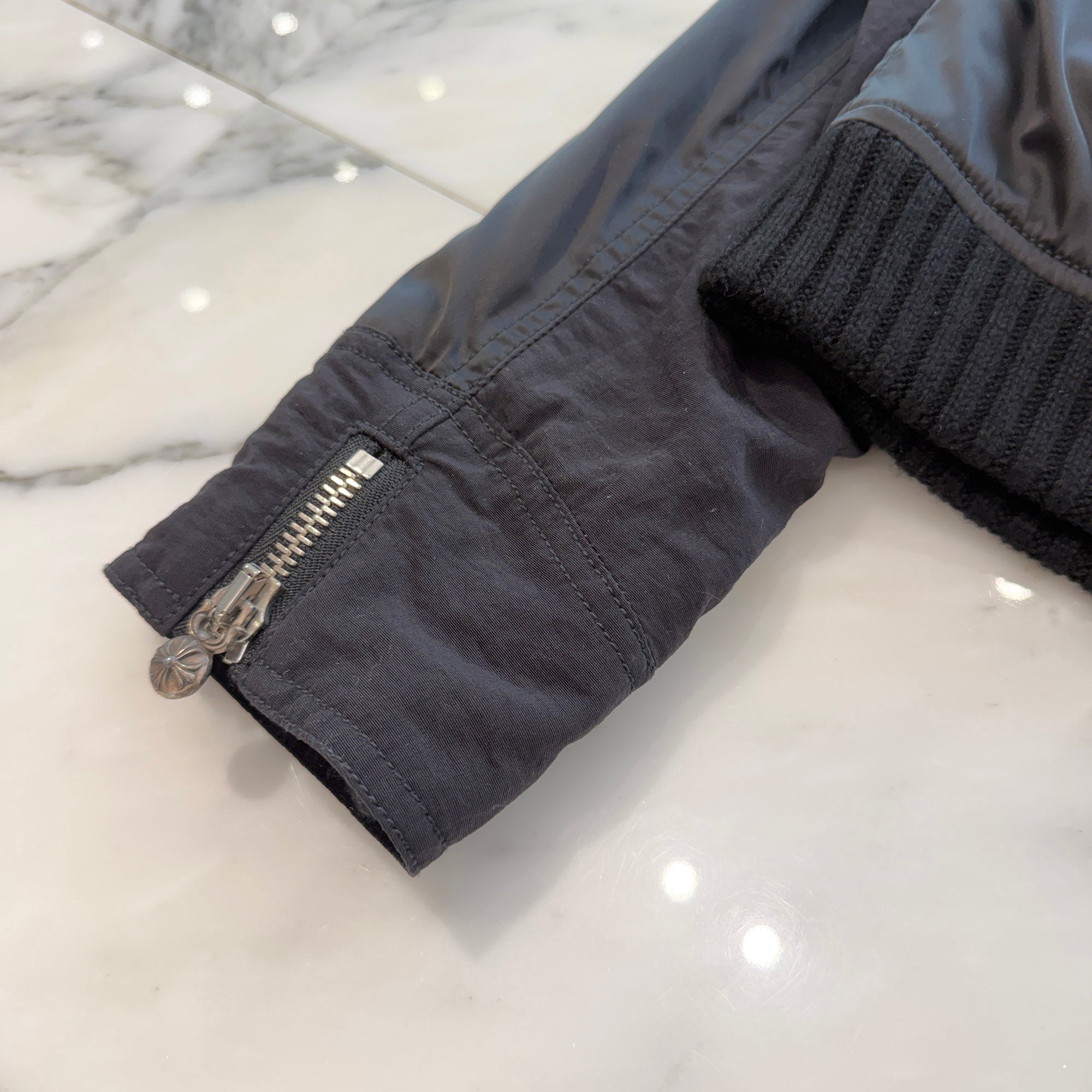 CHROME HEARTS CH Plus Patch Uncle Slam Bomber Jacket Size M クロムハーツ CHプラス パッチ アンクル スラム ボンバージャケット サイズM