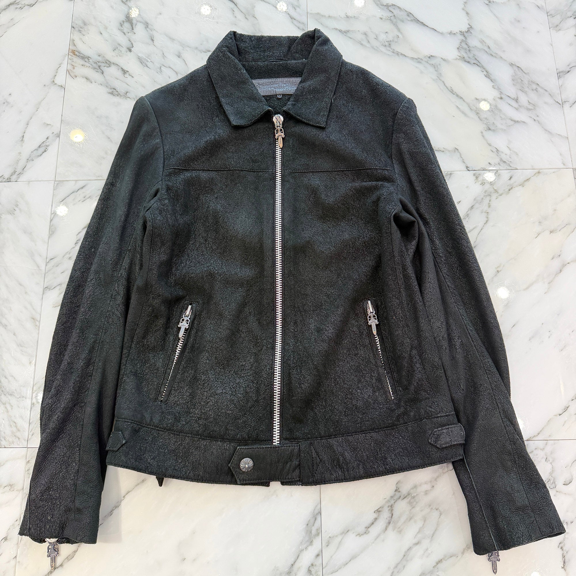 CHROME HEARTS Carmalita Dagger Zip Up Jacket Size M クロムハーツ カルマリータ ダガー ジップアップ ジャケット サイズM