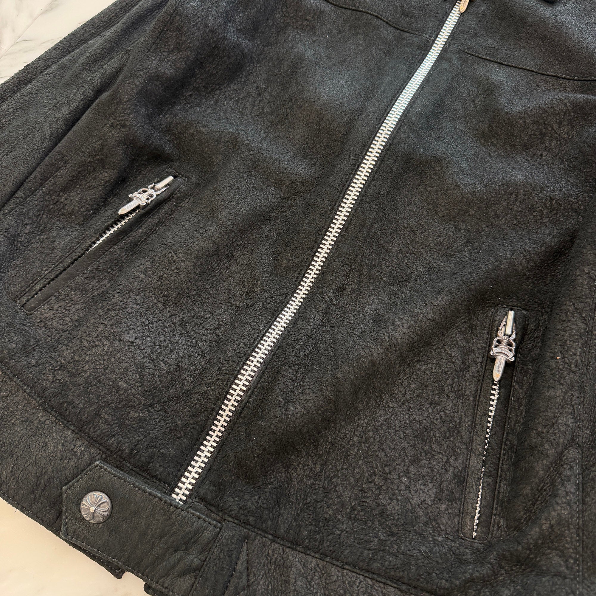 CHROME HEARTS Carmalita Dagger Zip Up Jacket Size M クロムハーツ カルマリータ ダガー ジップアップ ジャケット サイズM