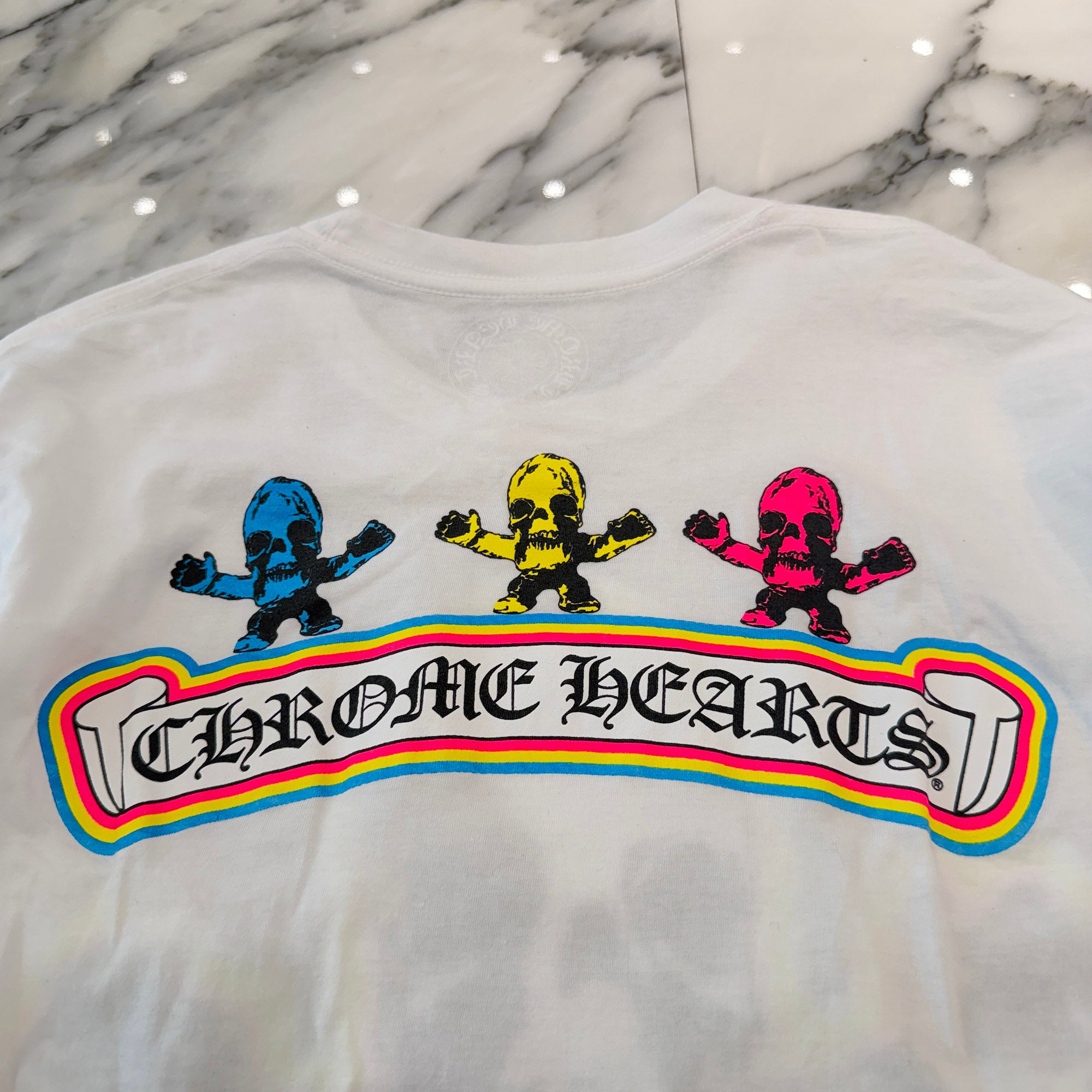 CHROME HEARTS 2024SS FOTI Rainbow Scroll Logo Long Sleeve Tee Size M クロムハーツ フォティ レインボースクロールロゴ ロングスリーブ Tシャツ サイズM