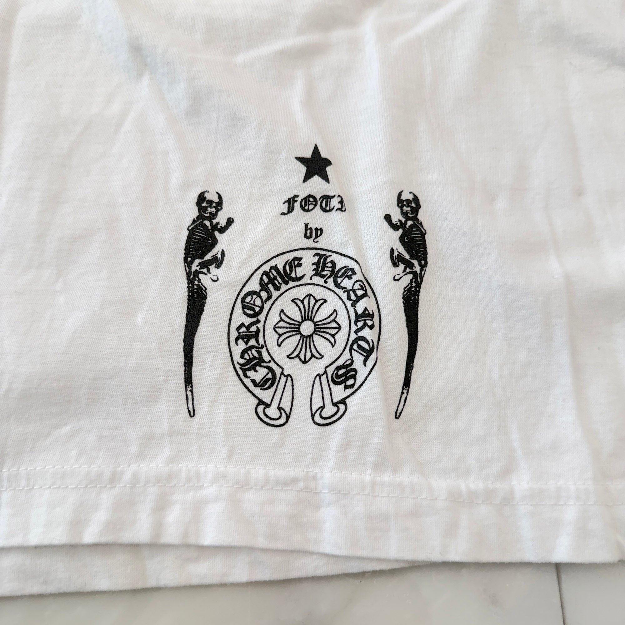 CHROME HEARTS 2024SS FOTI Rainbow Scroll Logo Long Sleeve Tee Size M クロムハーツ フォティ レインボースクロールロゴ ロングスリーブ Tシャツ サイズM
