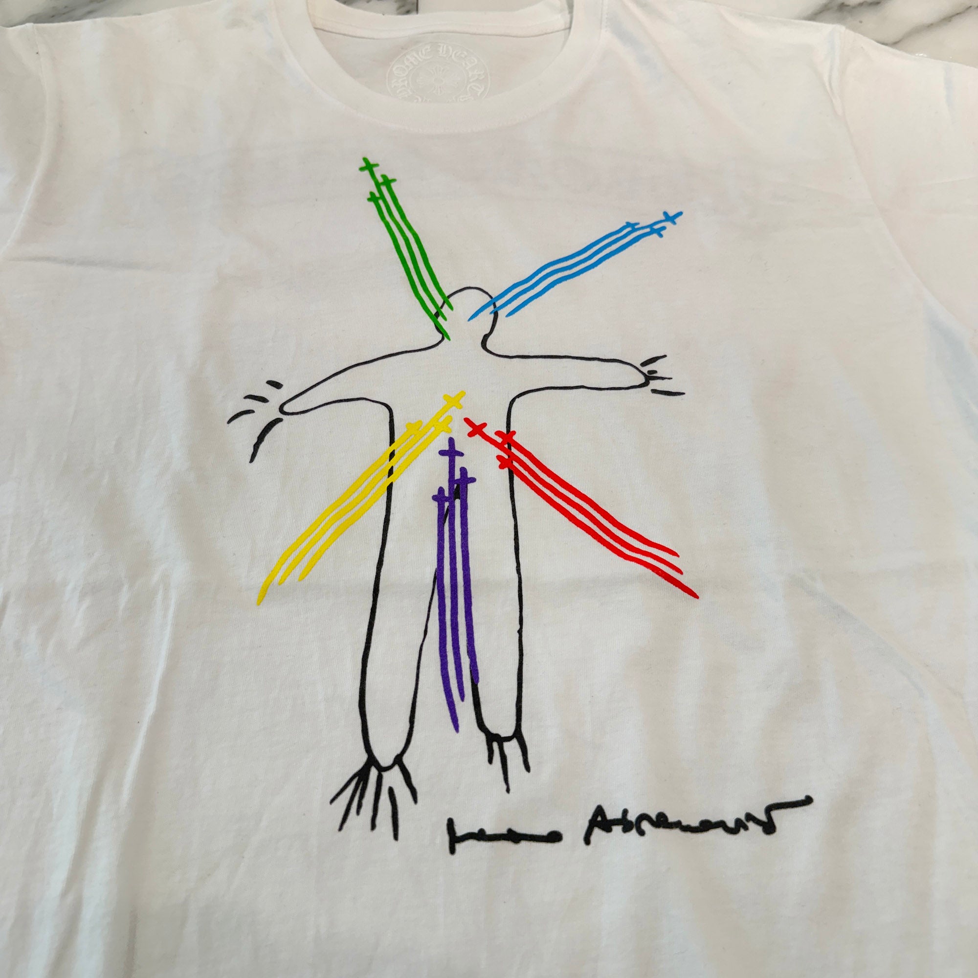 CHROME HEARTS × Marina Abramovic Back Scroll Print Tee Size M クロムハーツ × マリーナアブラモヴィッチ バックスクロール プリントTシャツ サイズM
