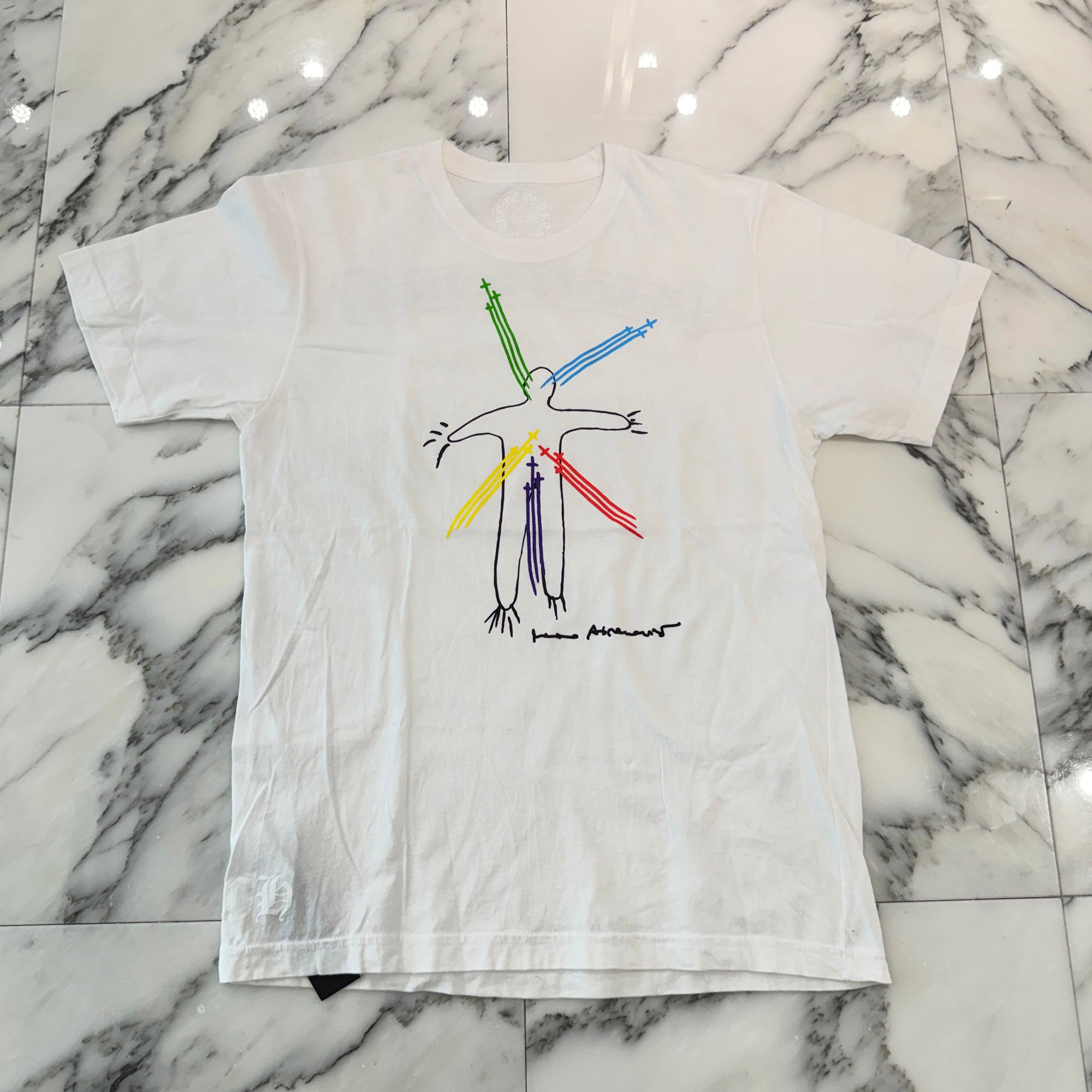 CHROME HEARTS × Marina Abramovic Back Scroll Print Tee Size M クロムハーツ × マリーナアブラモヴィッチ バックスクロール プリントTシャツ サイズM