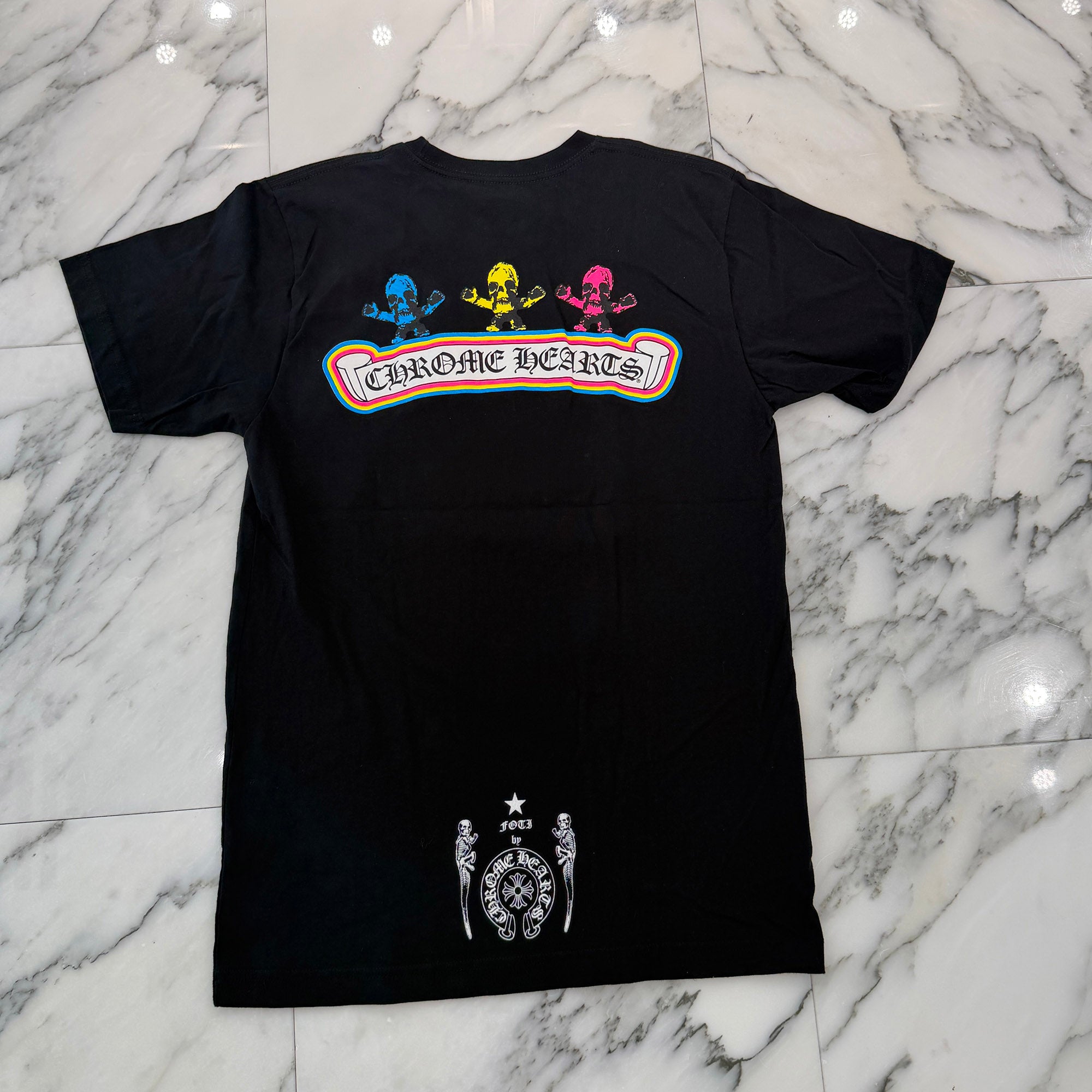 CHROME HEARTS 2024SS FOTI Rainbow Scroll Logo Tee Size M クロムハーツ フォティ レインボースクロールロゴ Tシャツ サイズM