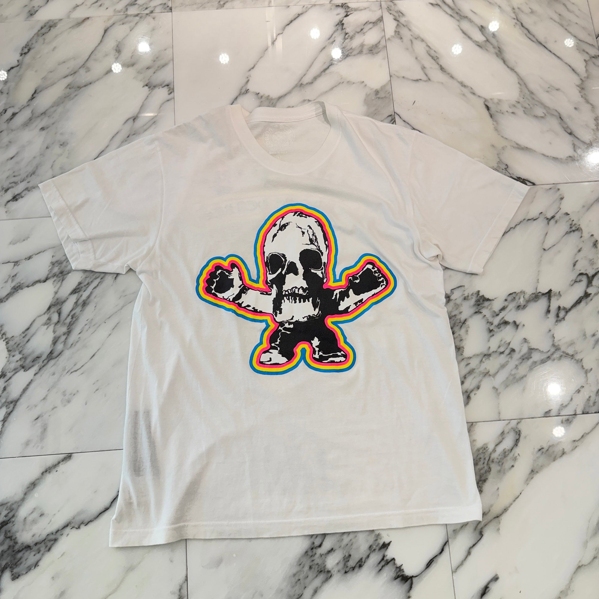 CHROME HEARTS 2024SS FOTI Rainbow Scroll Logo Tee Size L クロムハーツ フォティ レインボースクロールロゴ Tシャツ サイズL