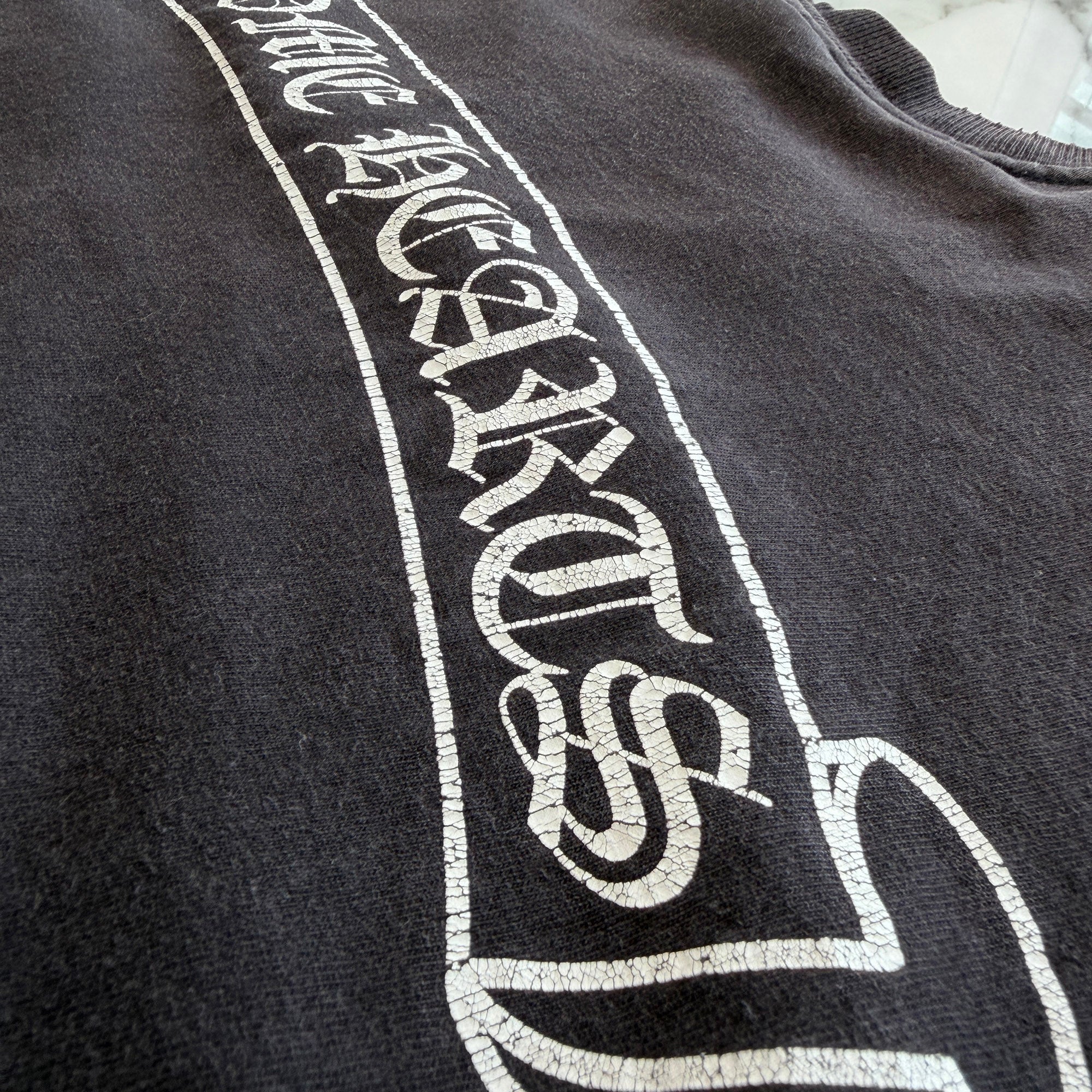 CHROME HEARTS Back Scroll Horseshoe Star Print Tee Size L クロムハーツ バックスクロール ホースシュー スタープリントTシャツ サイズL