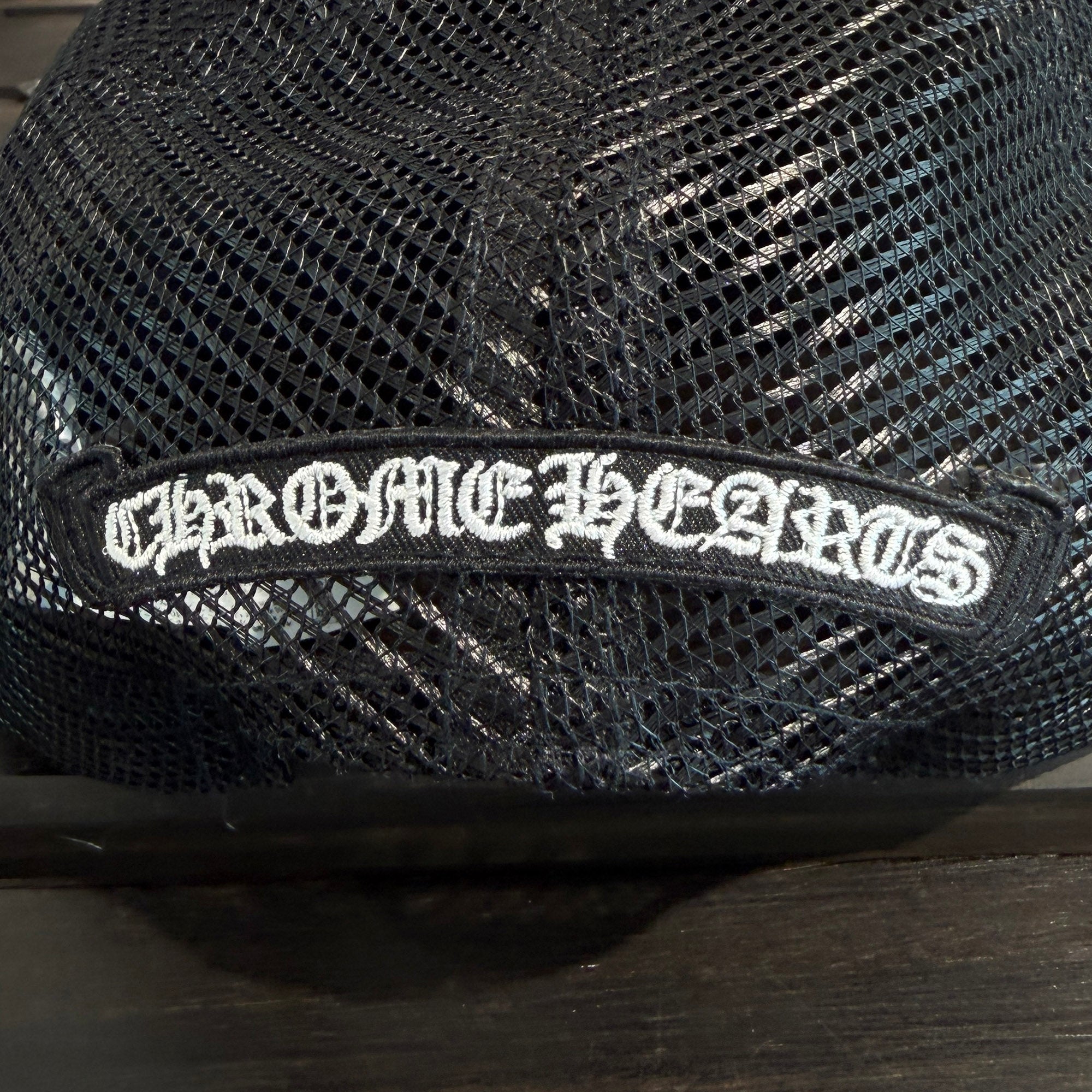 CHROME HEARTS FUCK Leather Patch Trucker Cap Size ONE SIZE (51-61) クロムハーツ ファック レザーパッチ トラッカーキャップ サイズONE SIZE (51-61)