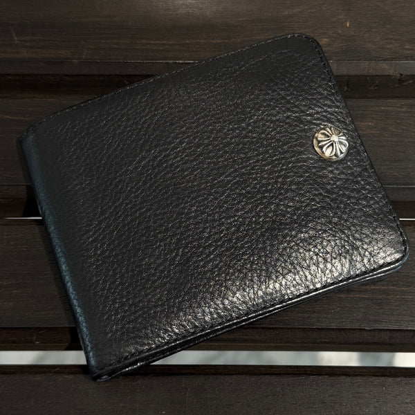 CHROME HEARTS 1SNAP Cross Ball Button Leather Wallet クロムハーツ 1スナップ クロスボールボタン レザーウォレット