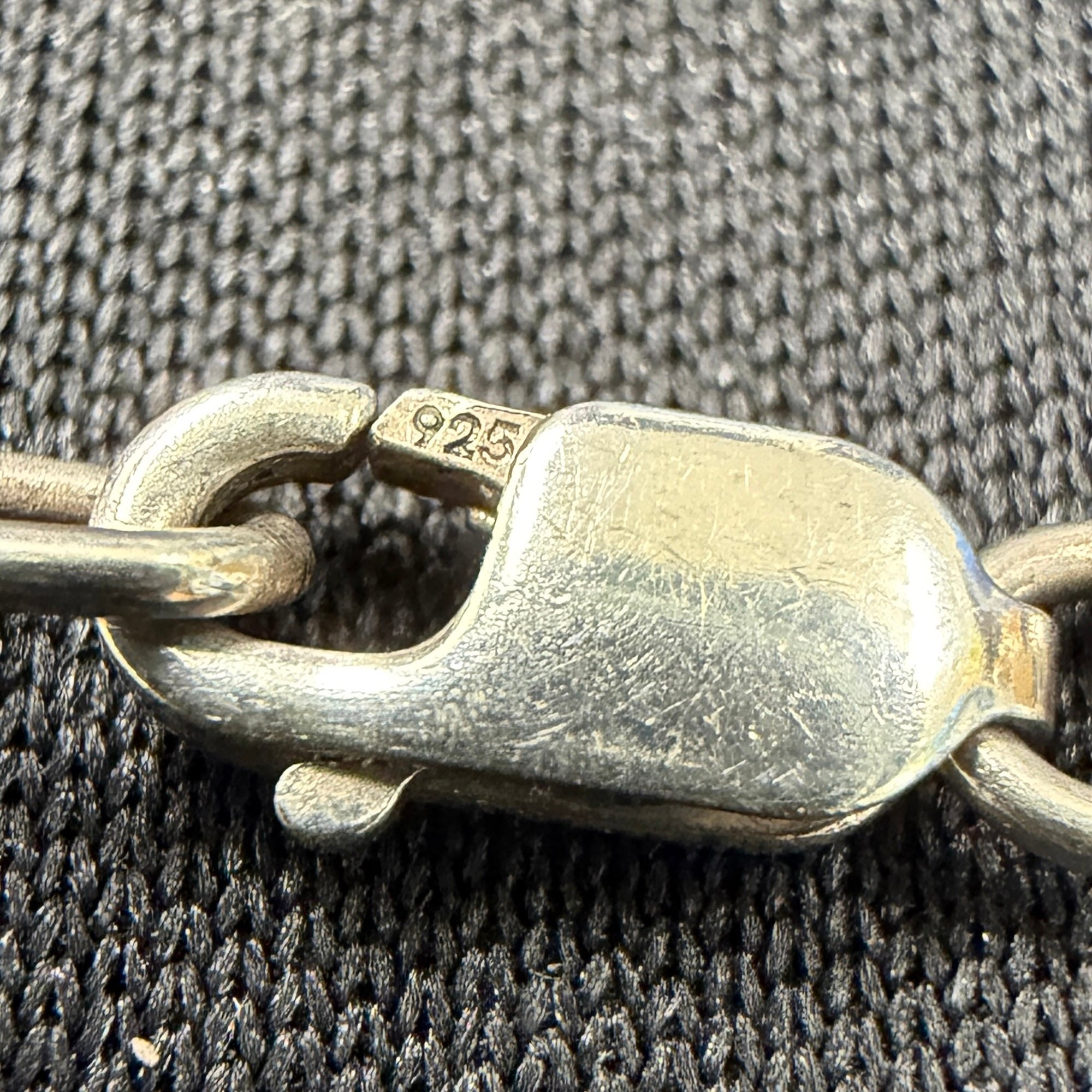 CHROME HEARTS Safety Pin Pendant Top 1 Diamond Roll Chain Necklace Size 16 Inch クロムハーツ セーフティピン 1ダイヤモンド ペンダントトップ ロールチェーン ネックレス サイズ16インチ