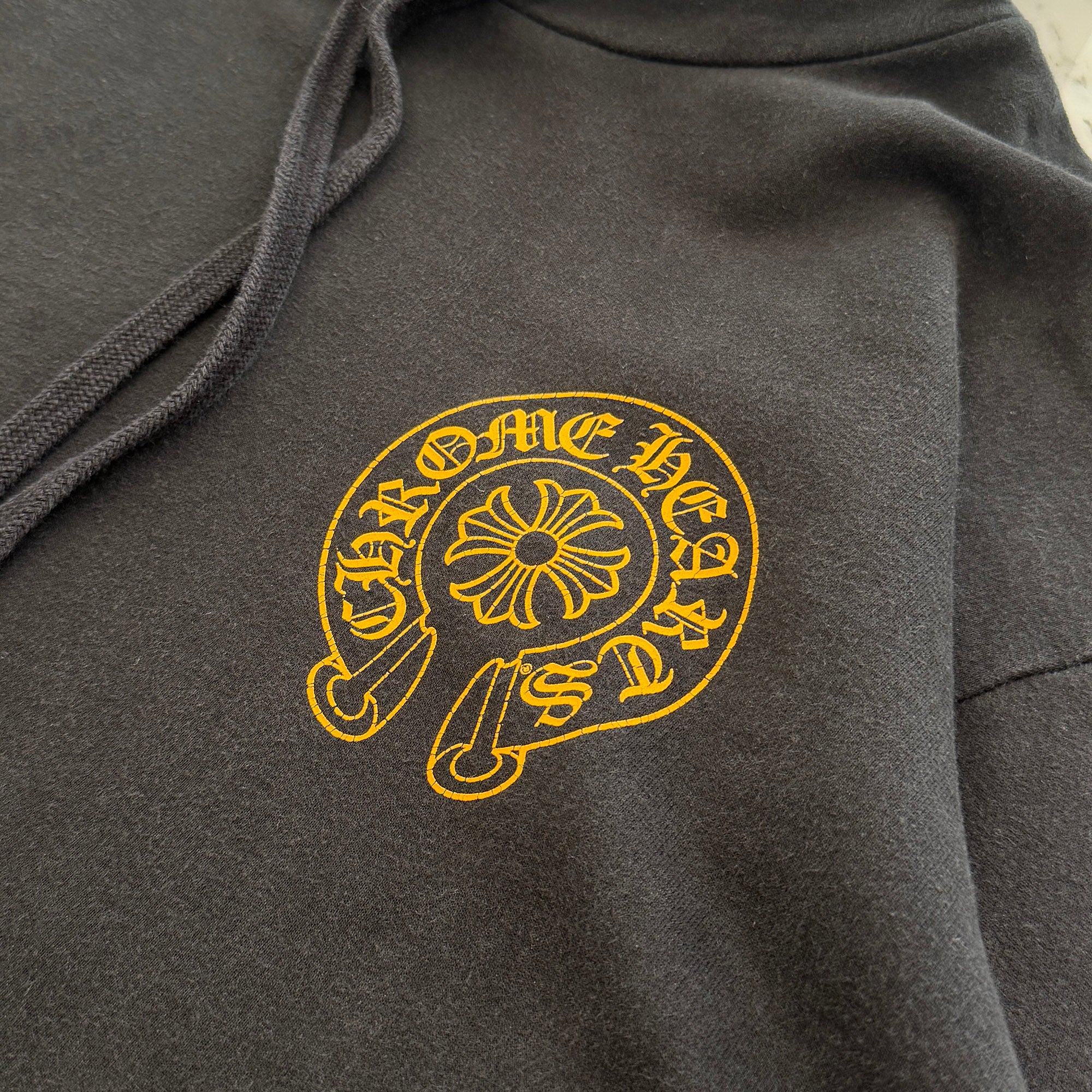 CHROME HEARTS Online Limited Horseshoe Side Logo Pullover Hoodie Size L クロムハーツ オンライン限定 ホースシューサイドロゴ プルオーバーフーディー サイズL