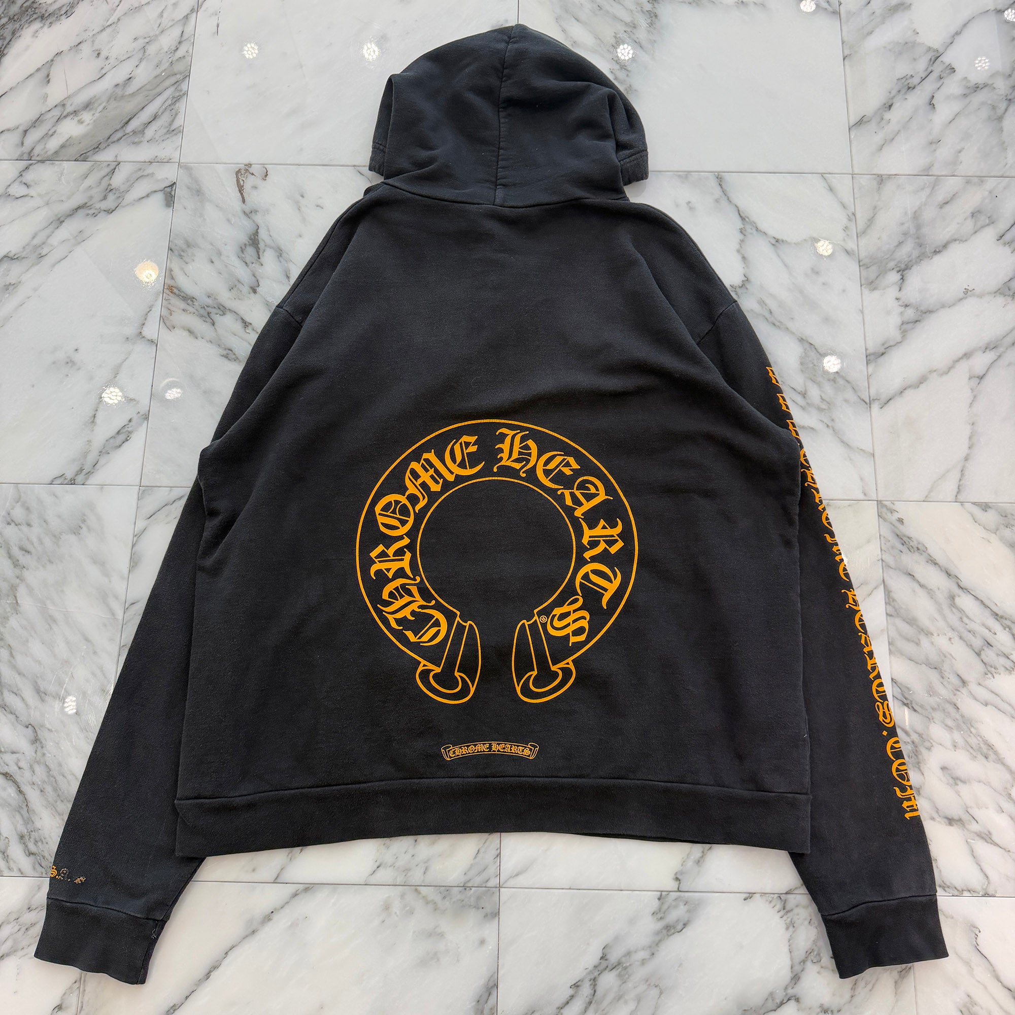 CHROME HEARTS Online Limited Horseshoe Side Logo Pullover Hoodie Size L クロムハーツ オンライン限定 ホースシューサイドロゴ プルオーバーフーディー サイズL