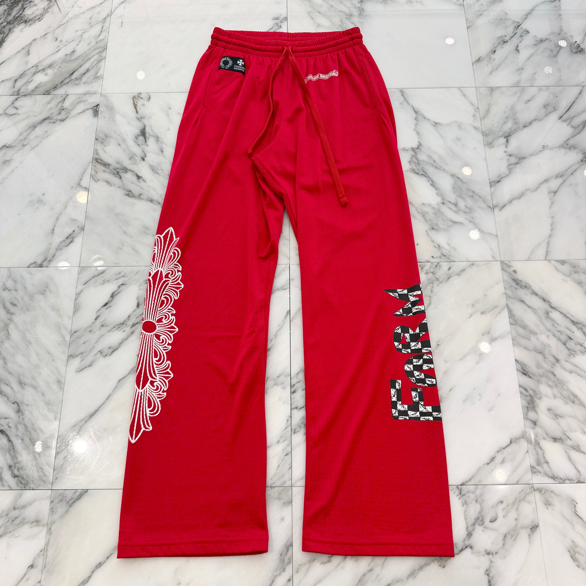CHROME HEARTS × MATTY BOY "FORM" Mesh Varsity Long Pants Size S クロムハーツ × マッティボーイ "フォーム"メッシュバーシティ ロングパンツ サイズS