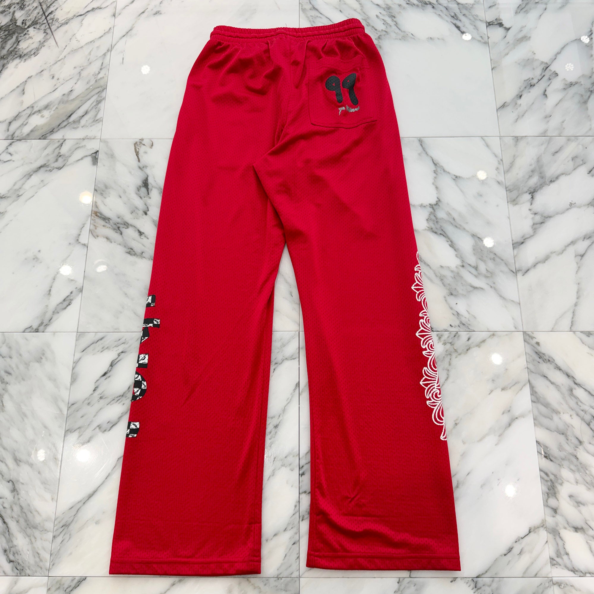 CHROME HEARTS × MATTY BOY "FORM" Mesh Varsity Long Pants Size S クロムハーツ × マッティボーイ "フォーム"メッシュバーシティ ロングパンツ サイズS