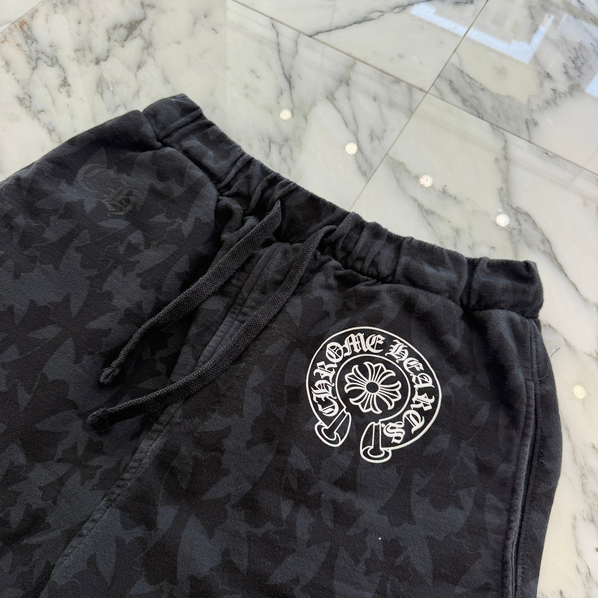 CHROME HEARTS 2024SS Graveyard Cemetery Cross Half Pants Size M クロムハーツ グレイブヤード セメタリークロス ハーフパンツ サイズM