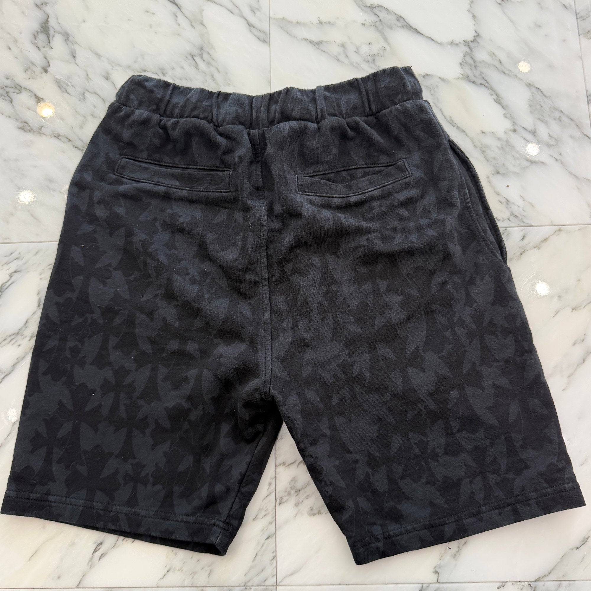 CHROME HEARTS 2024SS Graveyard Cemetery Cross Half Pants Size M クロムハーツ グレイブヤード セメタリークロス ハーフパンツ サイズM