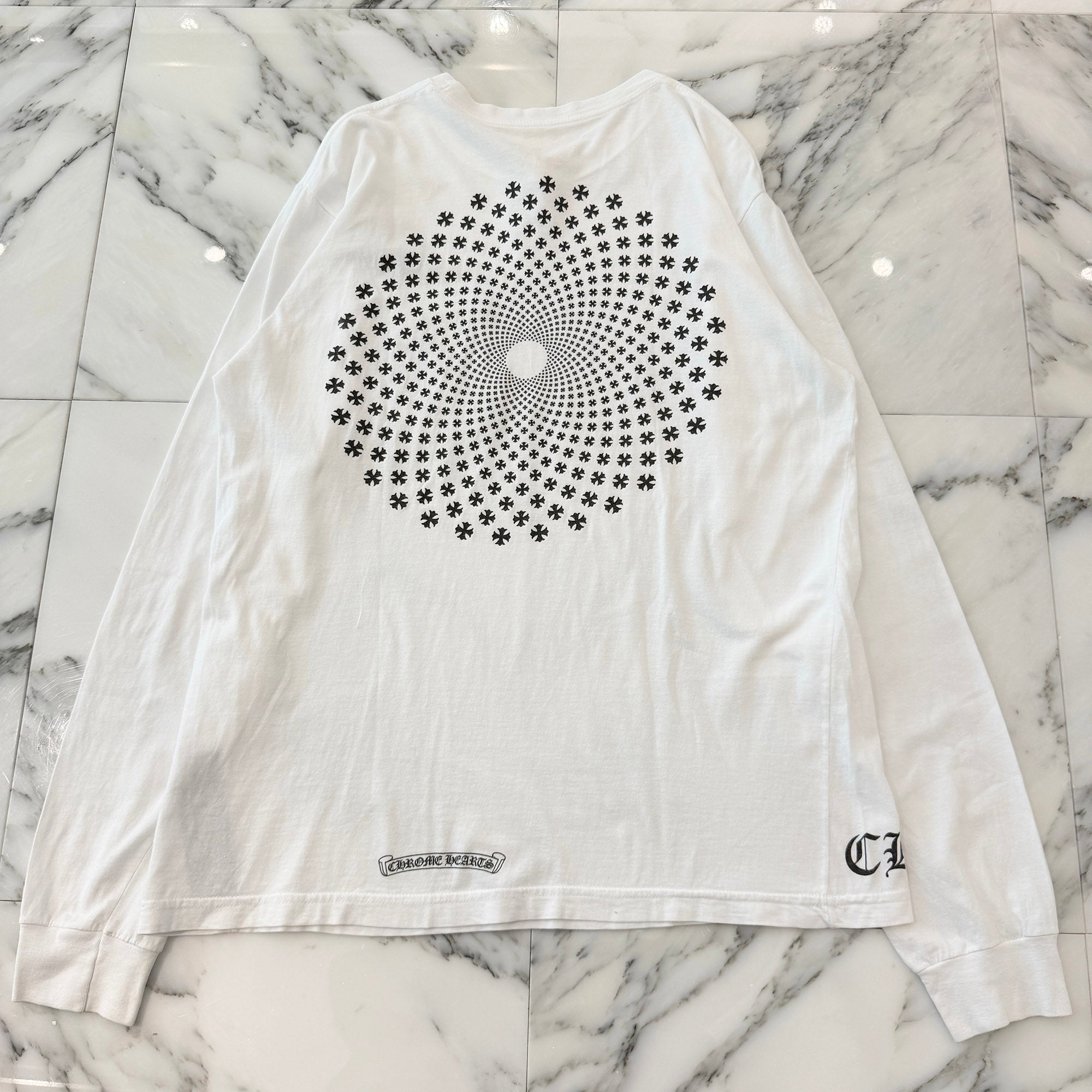 CHROME HEARTS Circle CH Plus Long Sleeve Tee Size L クロムハーツ サークル CHプラス ロングスリーブTシャツ サイズL