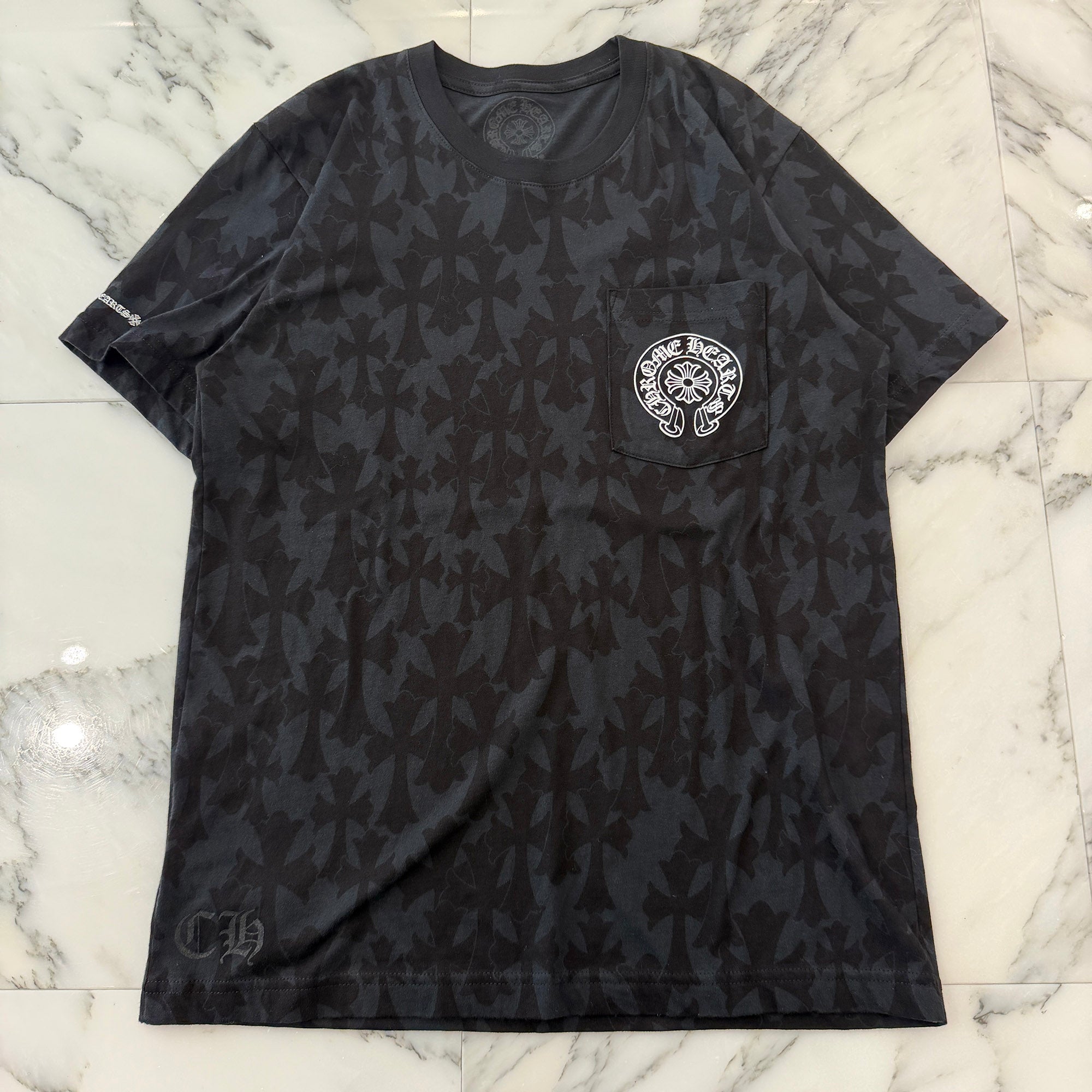 CHROME HEARTS 2024SS Graveyard Cemetery Cross Tee Size M クロムハーツ グレイブヤード セメタリークロスTシャツ サイズM