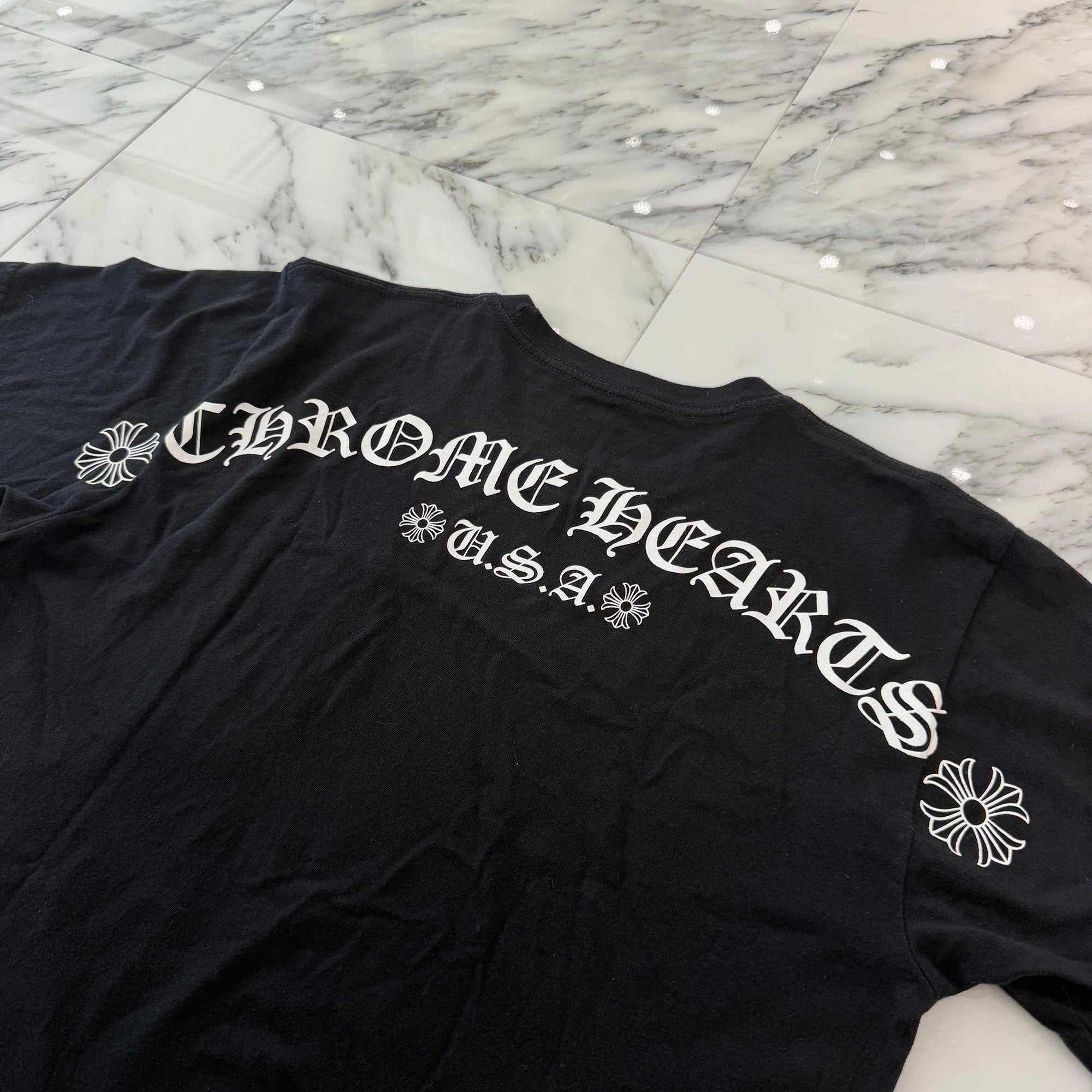 CHROME HEARTS Back Arch USA Logo Tee Size M クロムハーツ バックアーチ USA ロゴ Tシャツ サイズM