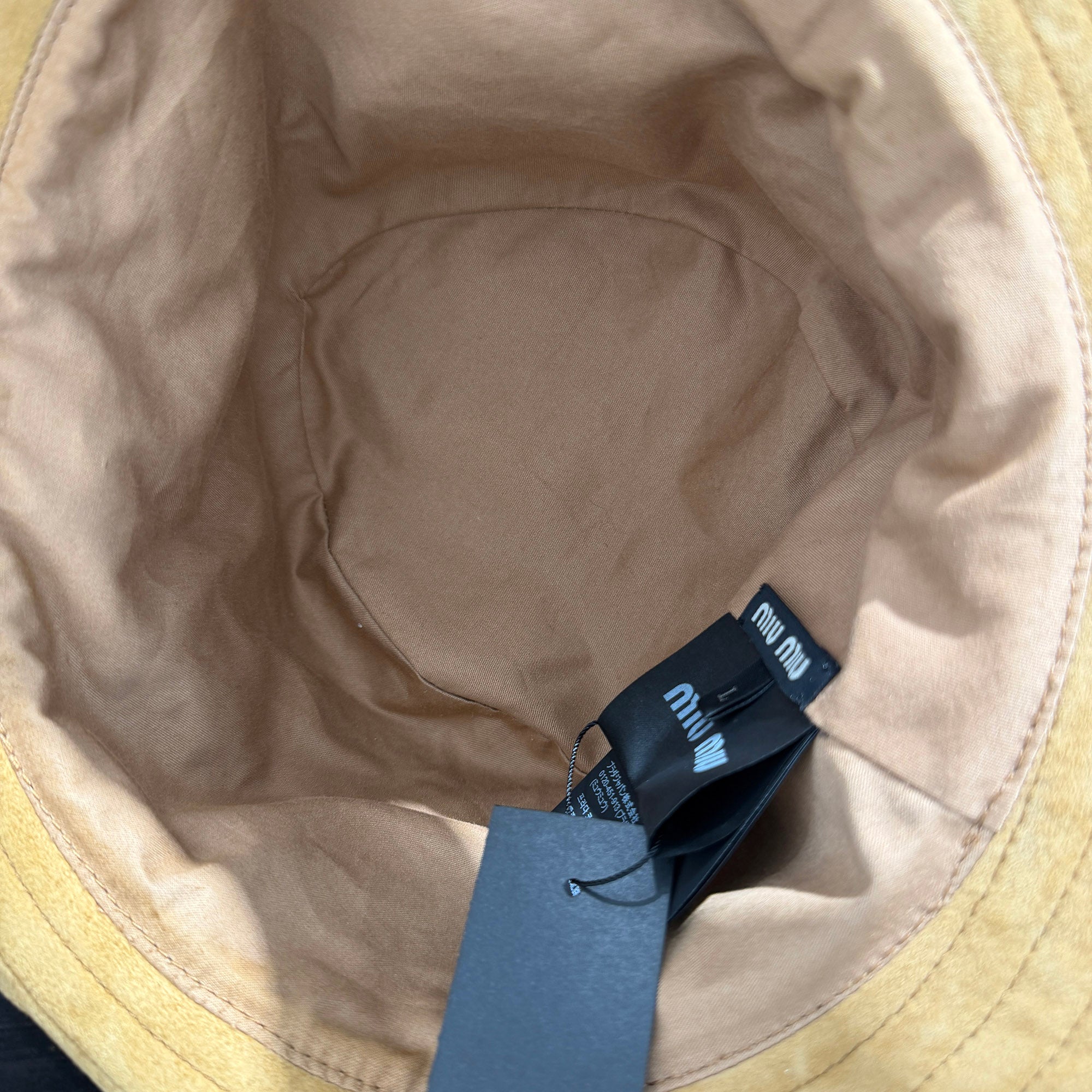 MIU MIU 2026SS Suede Leather Cowboy Hat 5HC221 2G83 Size L ミュウミュウ スエードレザー カウボーイハット サイズL