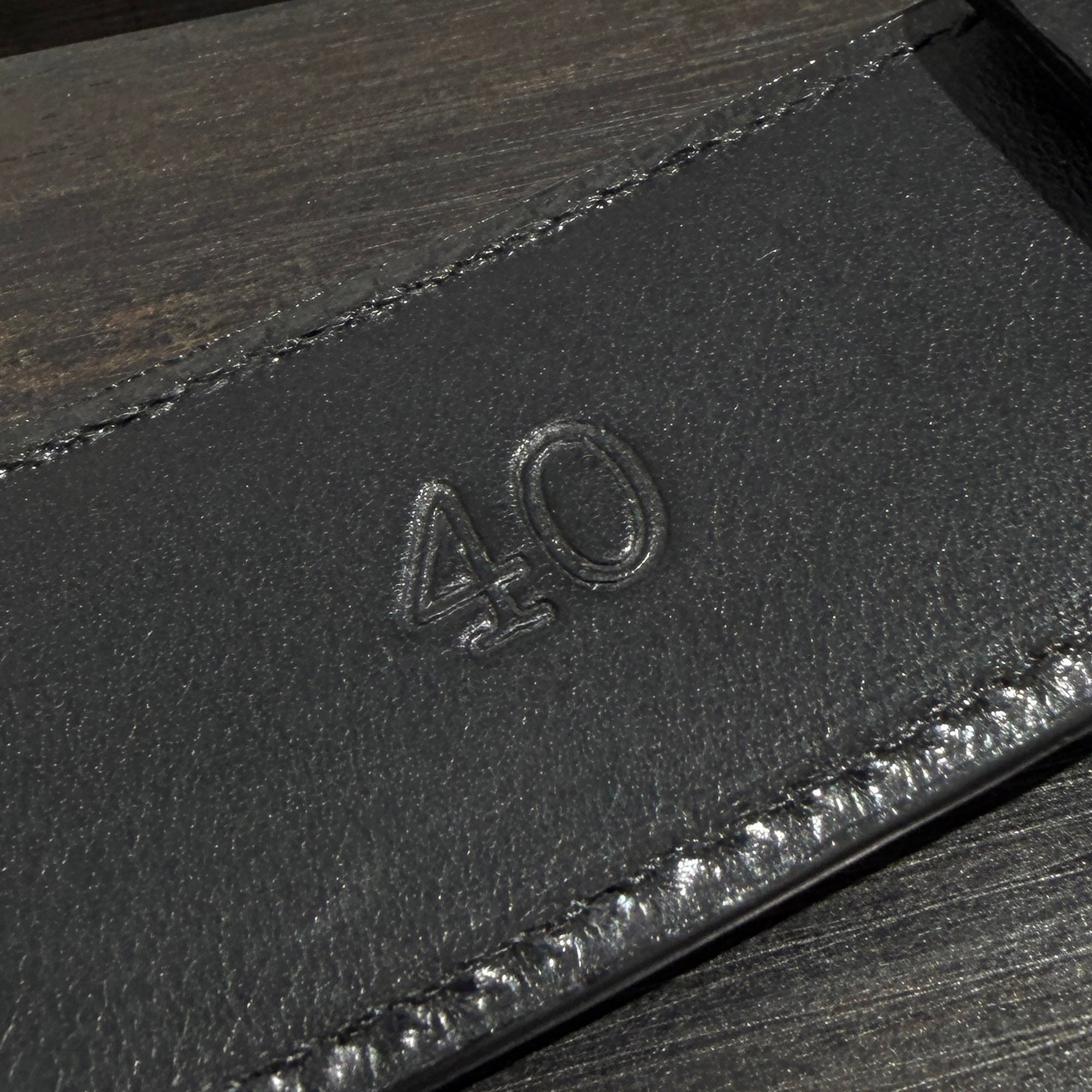 CHROME HEARTS 1.5 STRAP Horseshoe Rivet Leather Belt Size 40 クロムハーツ 1.5ストラップ ホースシューリベット レザーベルト サイズ40
