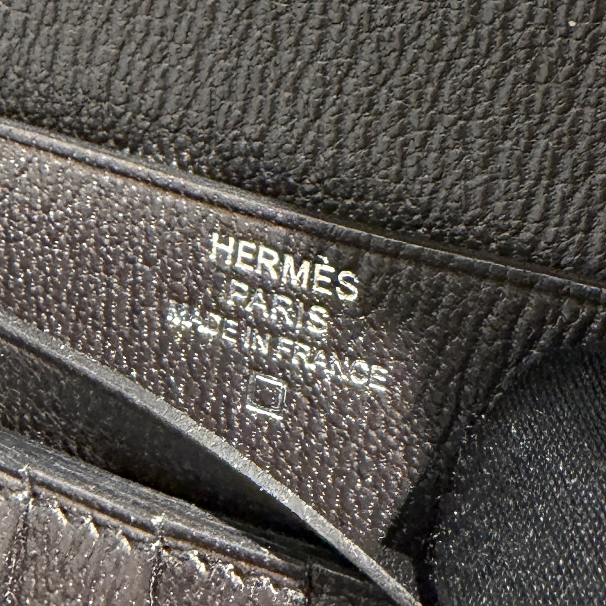 HERMES Aligator Bearn Compact Wallet "NOIR" K刻印 エルメス アリゲーター ベアン コンパクト ウォレット "ノワール" K刻印
