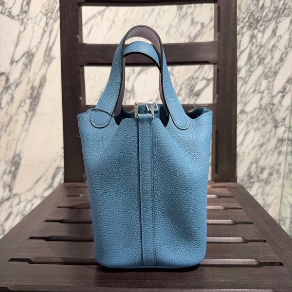 HERMES Picotan Lock Eclat PM "New Bleu Jean / Mauve Pal" W刻印 エルメス ピコタンロック エクラ PM "ニューブルージーン／モーヴペール" W刻印