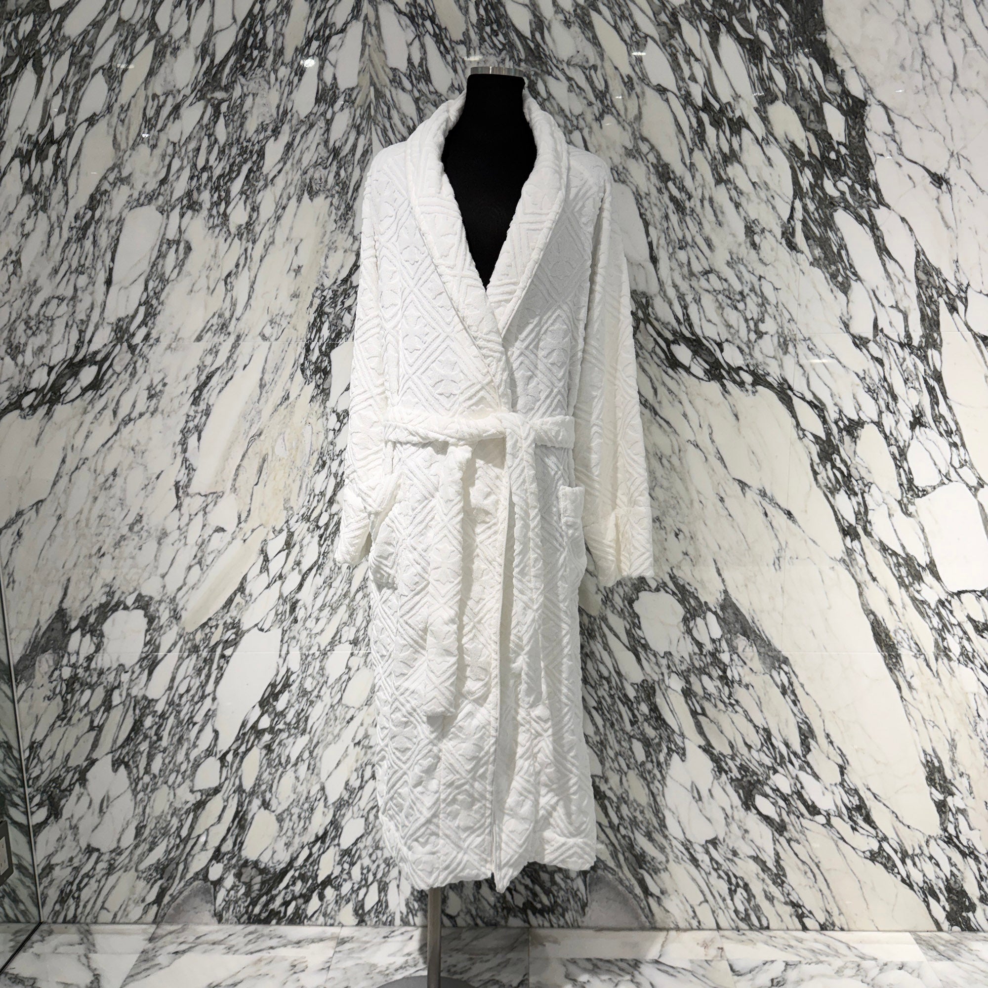 CHROME HEARTS Y NOT CH Plus Pattern Pile Bathrobe Size L/XL クロムハーツ ワイノット CHプラス総柄 パイル地 バスローブ サイズL/XL