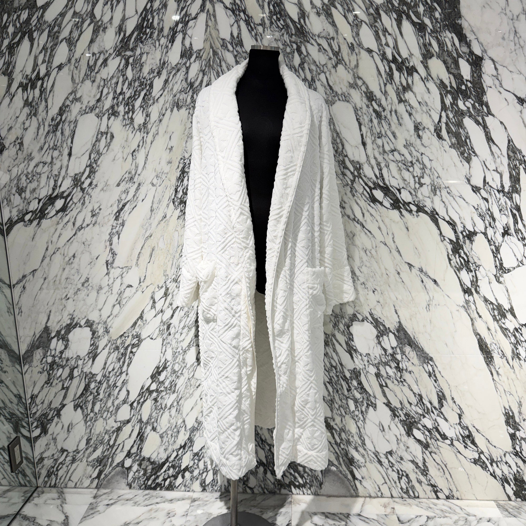 CHROME HEARTS Y NOT CH Plus Pattern Pile Bathrobe Size L/XL クロムハーツ ワイノット CHプラス総柄 パイル地 バスローブ サイズL/XL