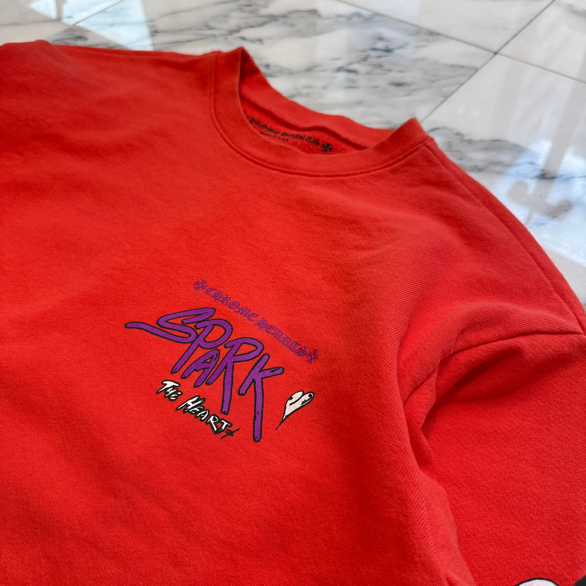 CHROME HEARTS × MATTY BOY 2023SS Sadistic Lipstick Sweat Shirt Size L クロムハーツ × マッティボーイ サディスティックリップスティック クルーネックスウェットシャツ サイズL