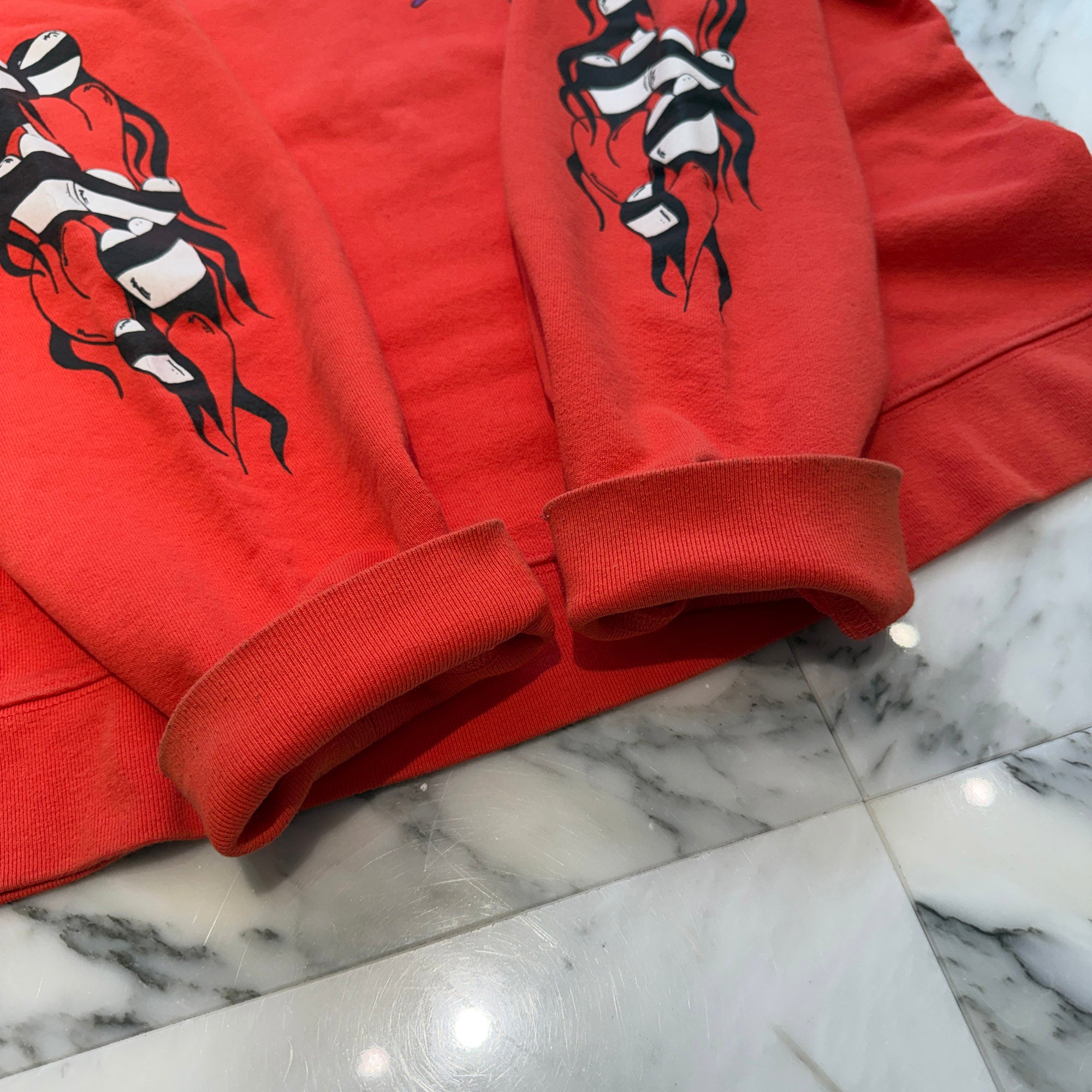 CHROME HEARTS × MATTY BOY 2023SS Sadistic Lipstick Sweat Shirt Size L クロムハーツ × マッティボーイ サディスティックリップスティック クルーネックスウェットシャツ サイズL