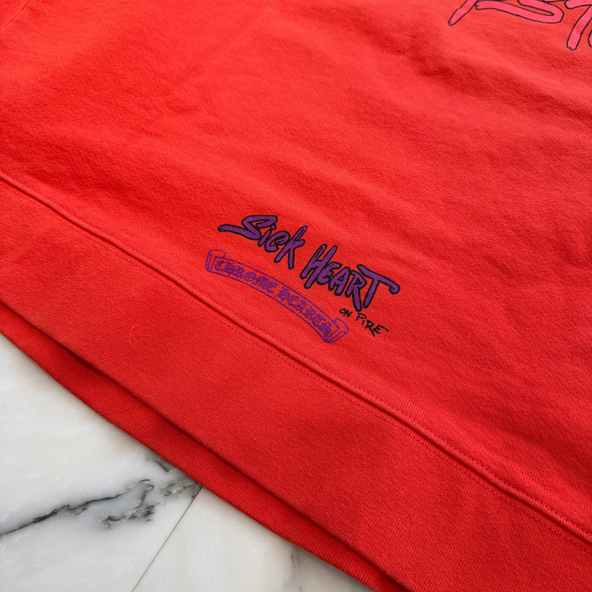 CHROME HEARTS × MATTY BOY 2023SS Sadistic Lipstick Sweat Shirt Size L クロムハーツ × マッティボーイ サディスティックリップスティック クルーネックスウェットシャツ サイズL