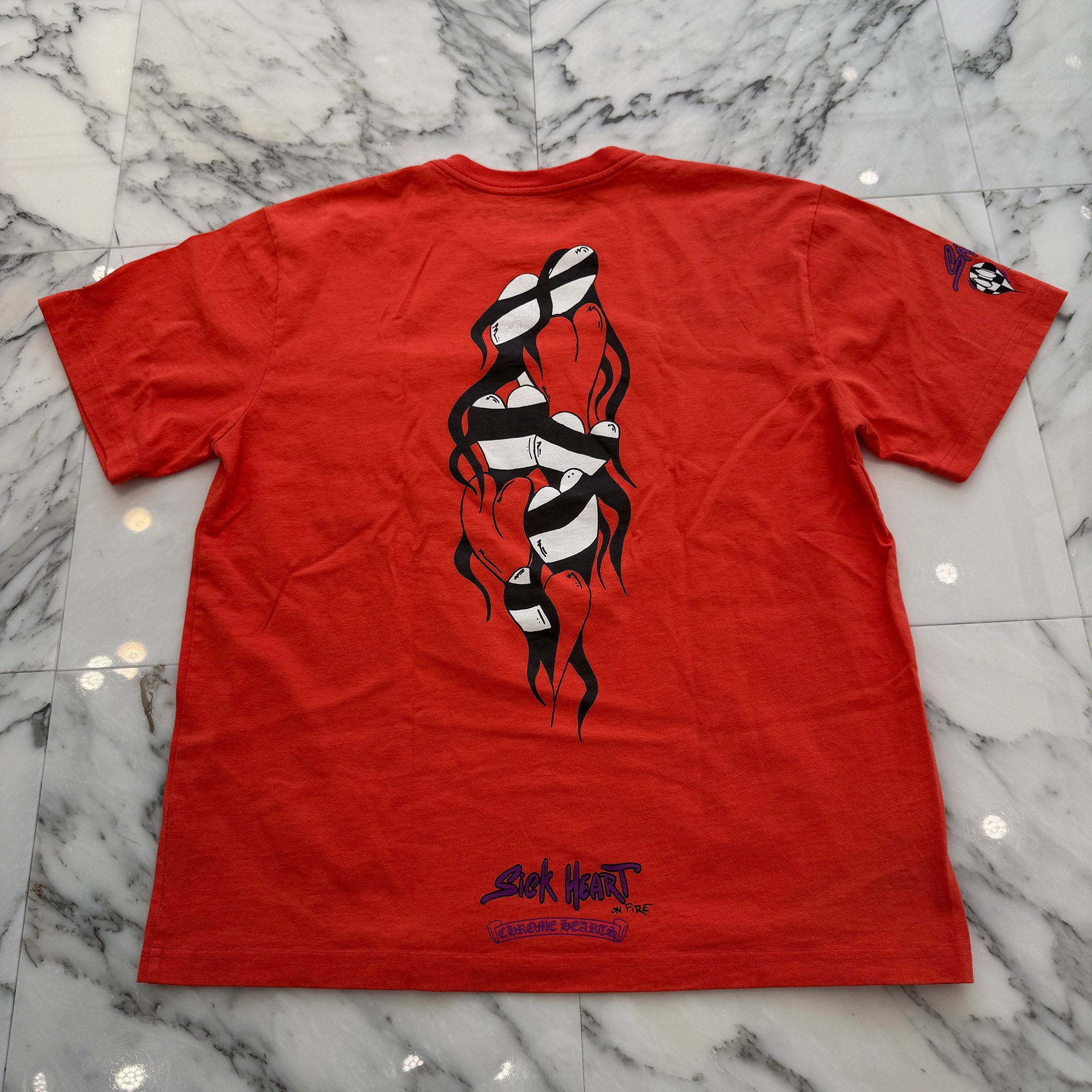 CHROME HEARTS × MATTY BOY 2023SS Sadistic Lipstick Tee Size XL クロムハーツ ×マッティボーイ クロムハーツ × マッティボーイ サディスティック リップスティック Tシャツ サイズXL