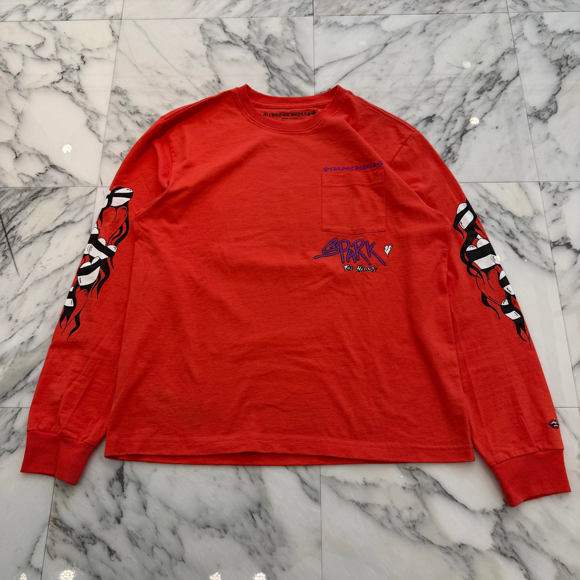 CHROME HEARTS×MATTY BOY 2023SS Sadistic Lipstick Long Sleeve Tee Size L クロムハーツ × マッティボーイ サディスティックリップスティック ロングスリーブTシャツ サイズL