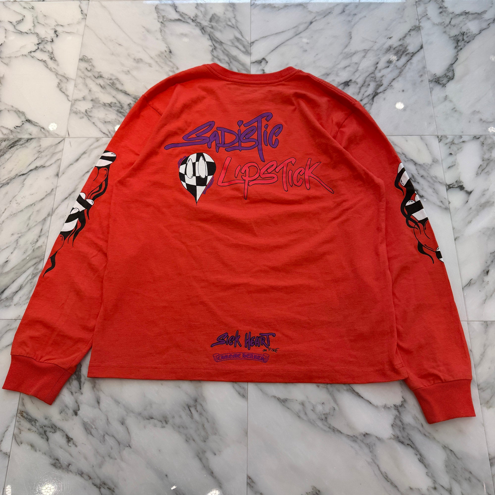 CHROME HEARTS×MATTY BOY 2023SS Sadistic Lipstick Long Sleeve Tee Size L クロムハーツ × マッティボーイ サディスティックリップスティック ロングスリーブTシャツ サイズL