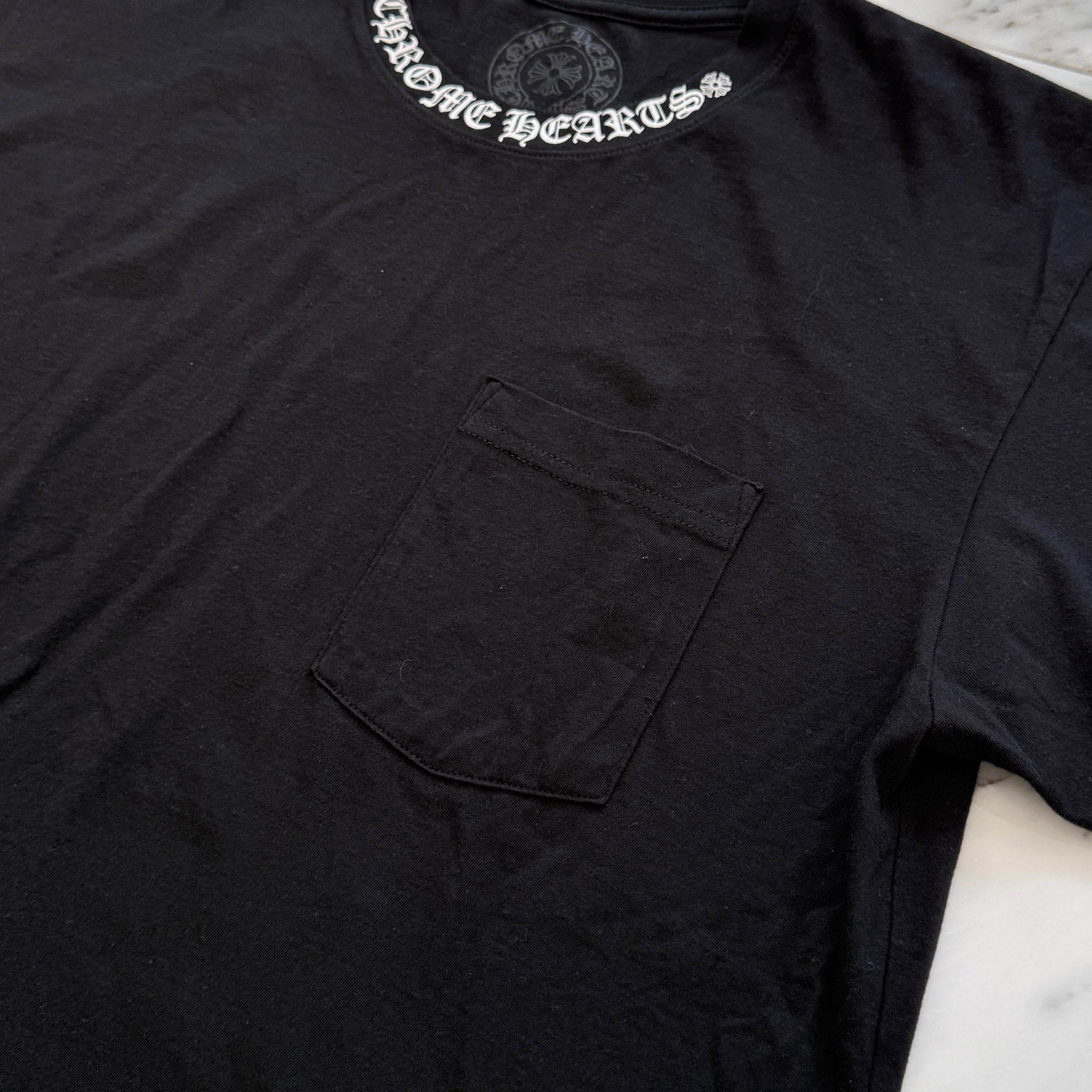 CHROME HEARTS Neck Logo Tee Size L クロムハーツ ネックロゴ Tシャツ サイズL