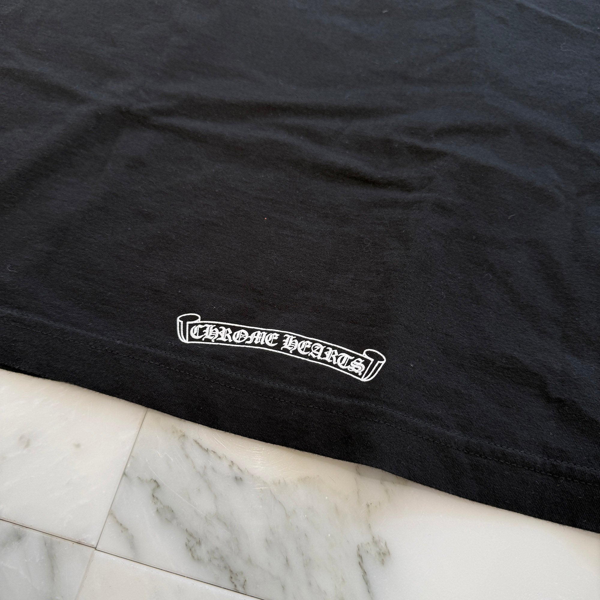CHROME HEARTS Neck Logo Tee Size L クロムハーツ ネックロゴ Tシャツ サイズL