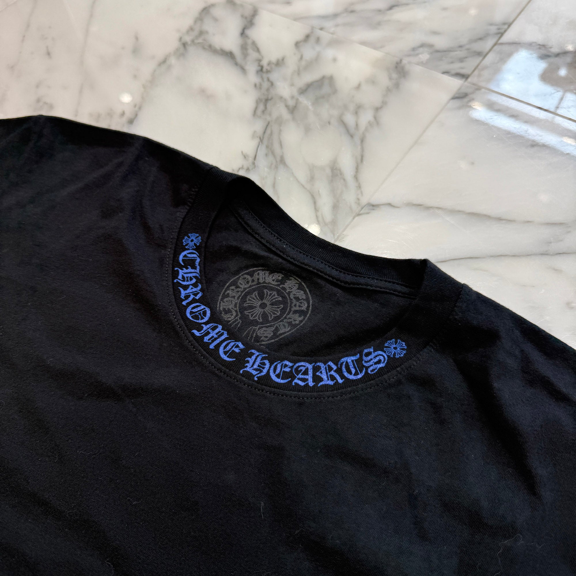 CHROME HEARTS Neck Logo Tee Size L クロムハーツ ネックロゴ Tシャツ サイズL