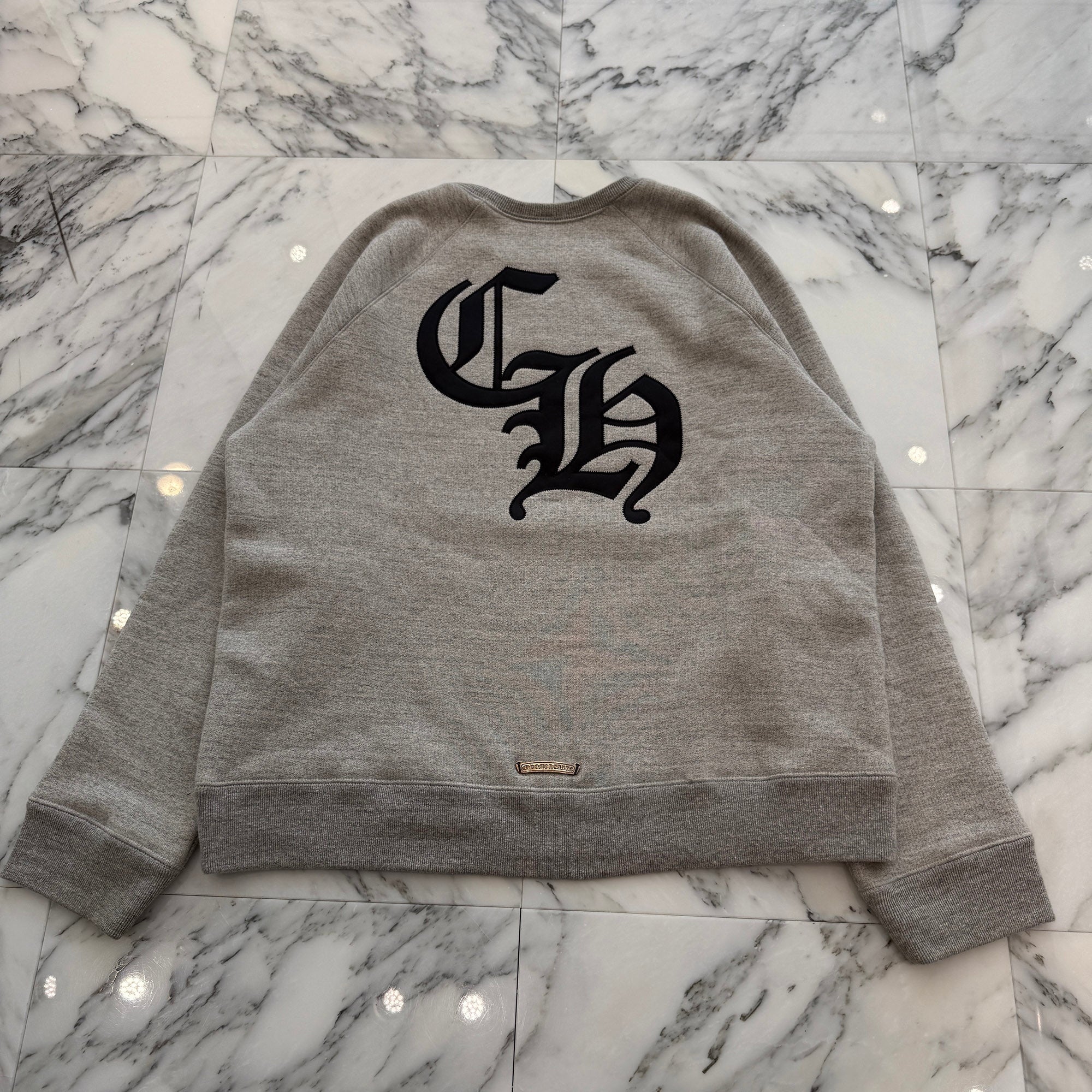 CHROME HEARTS 2025SS Y NOT Cemetery Cross Applique Embroidery Sweatshirt Size XL クロムハーツ ワイノット セメタリークロス アップリケ刺繡 スウェットシャツ サイズXL