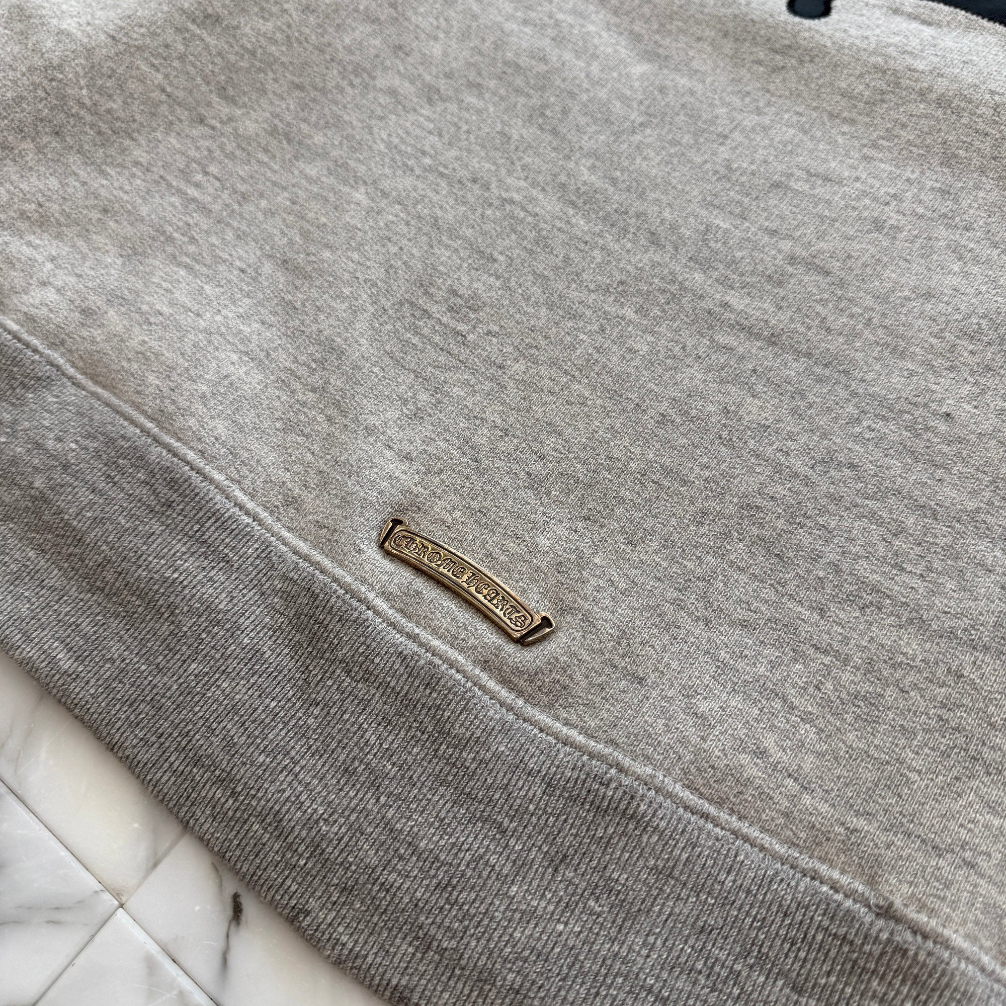 CHROME HEARTS 2025SS Y NOT Cemetery Cross Applique Embroidery Sweatshirt Size XL クロムハーツ ワイノット セメタリークロス アップリケ刺繡 スウェットシャツ サイズXL