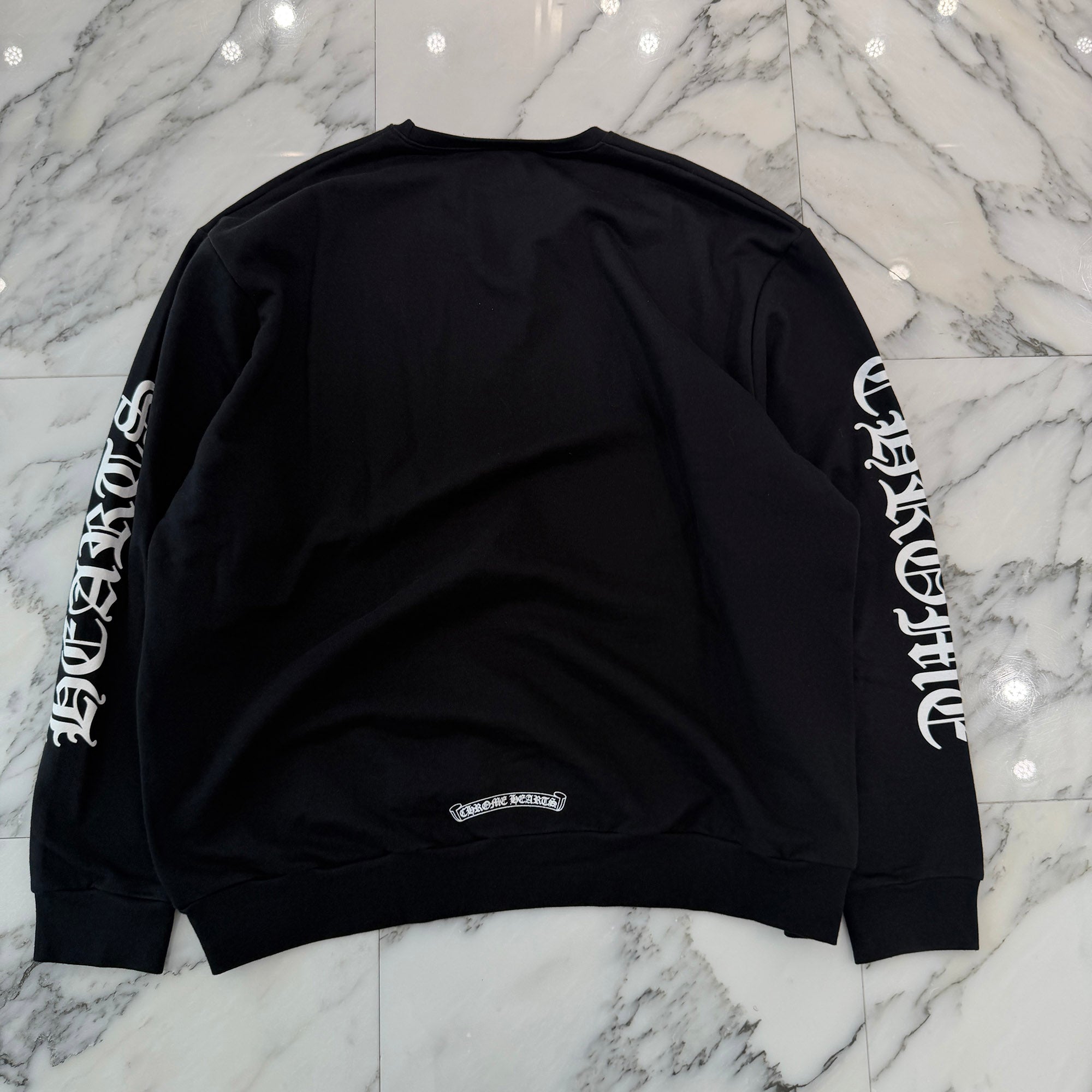 CHROME HEARTS Neck Logo Crewneck Sweatshirt Size L クロムハーツ ネックロゴクルーネックスウェットシャツ サイズL