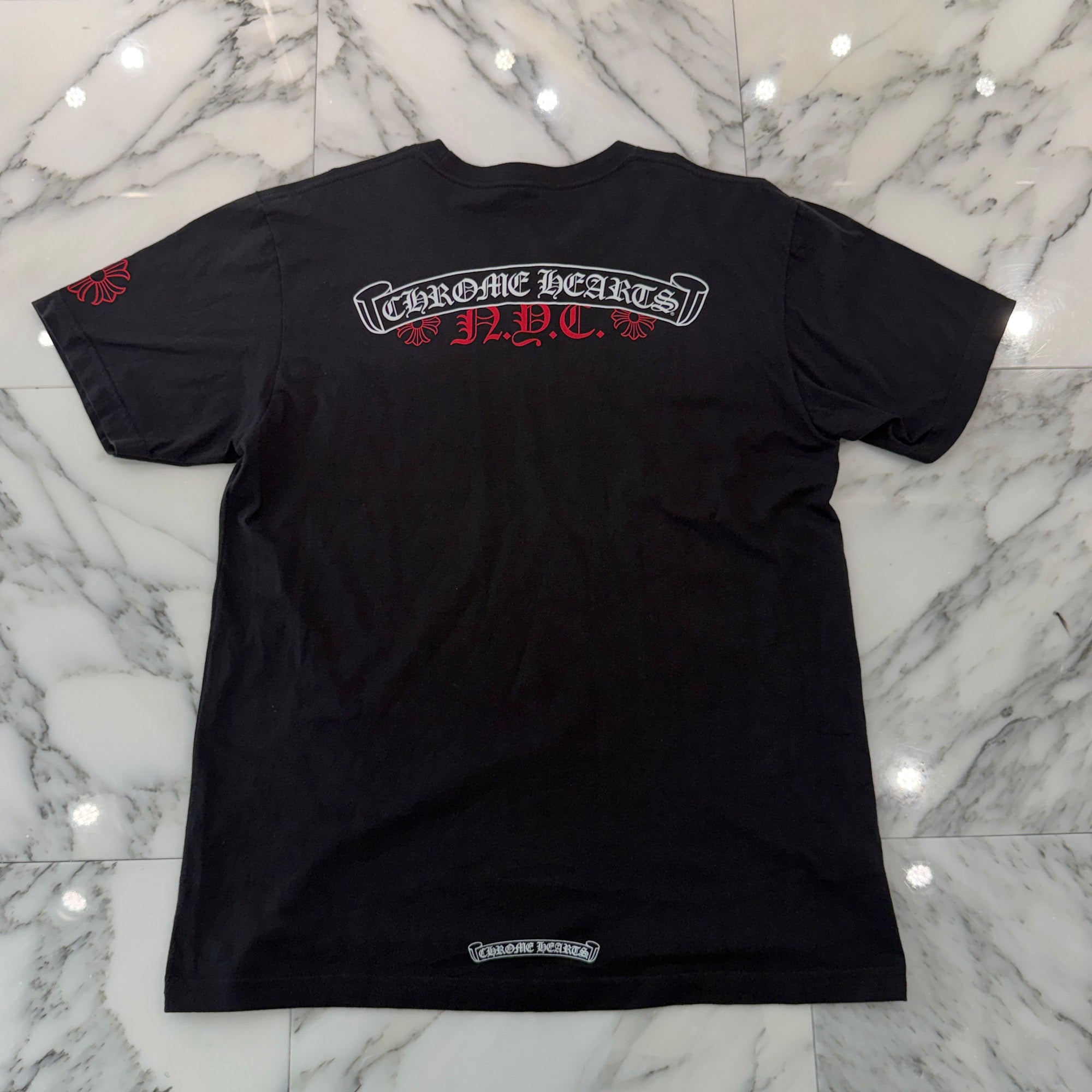 CHROME HEARTS New York Limited Back Scroll Tee Size L クロムハーツ ニューヨーク限定 バックスクロール Tシャツ サイズL