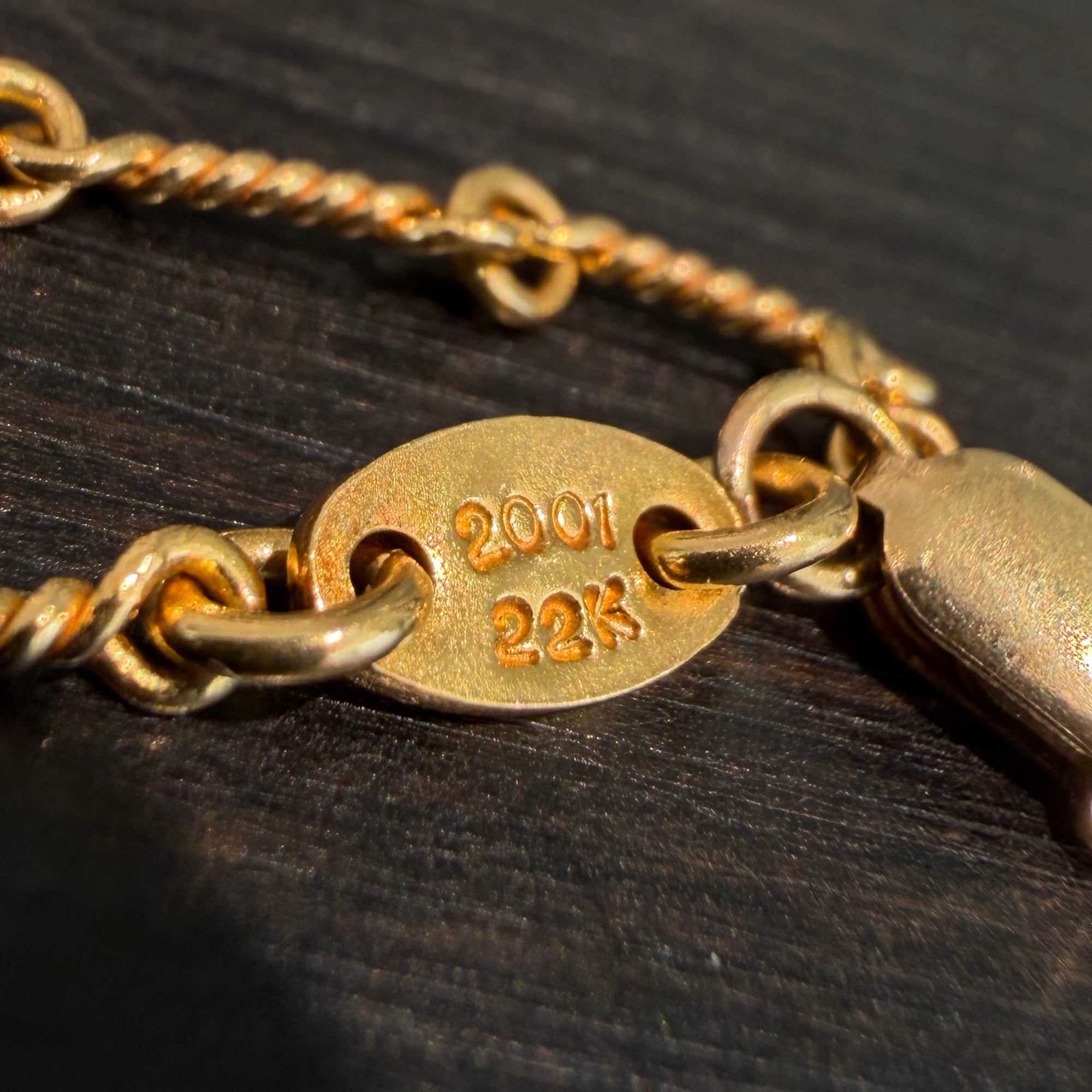 CHROME HEARTS 22K Twist Chain Necklace Size 16 Inch クロムハーツ 22K ツイストチェーン ネックレス サイズ16インチ