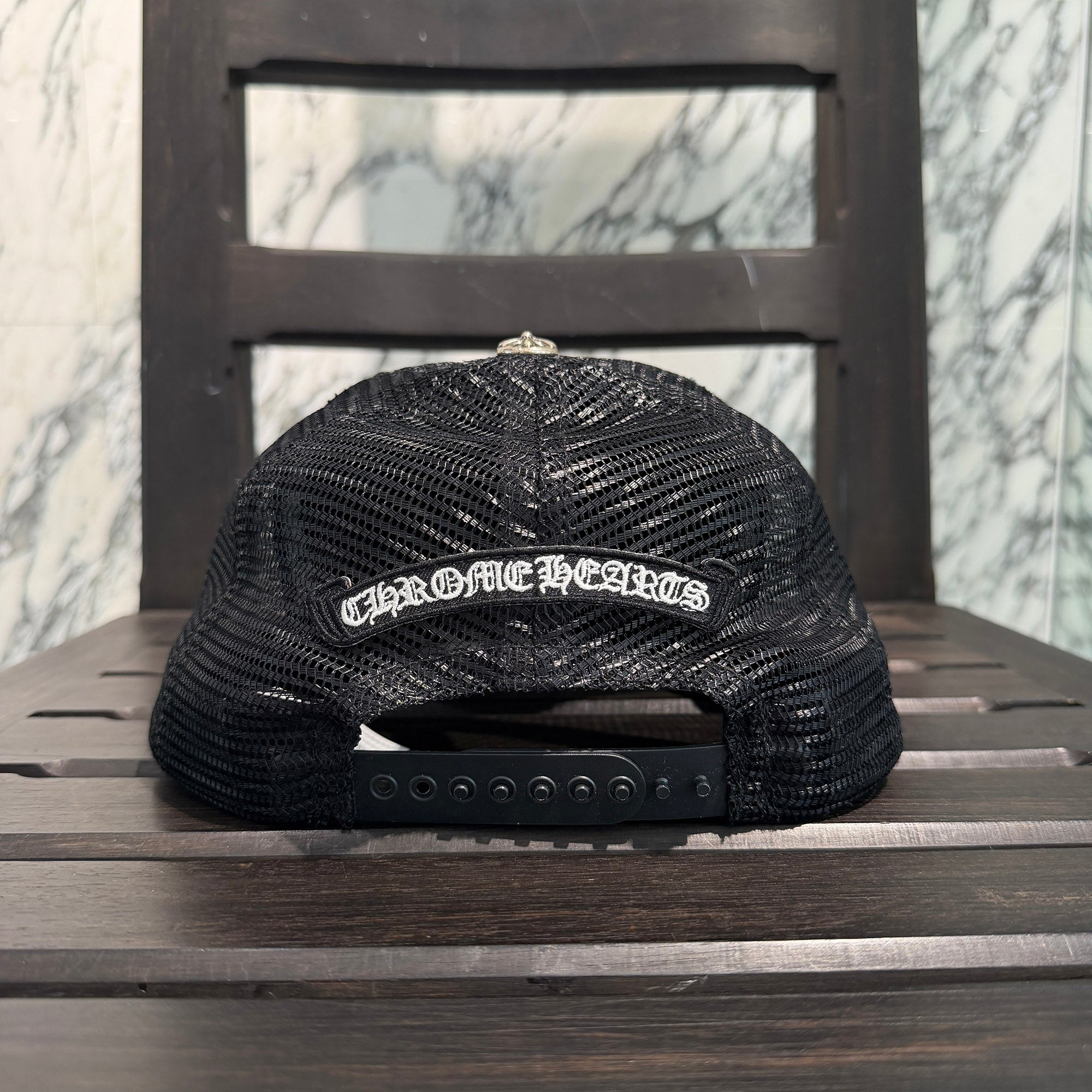CHROME HEARTS Made In Hollywood Fuck You Vertical Logo Trucker Cap Size ONE SIZE（53-60）クロムハーツ メイドインハリウッド ファックユー ヴァーティカルロゴ トラッカーキャップ サイズONE SIZE（53-60)
