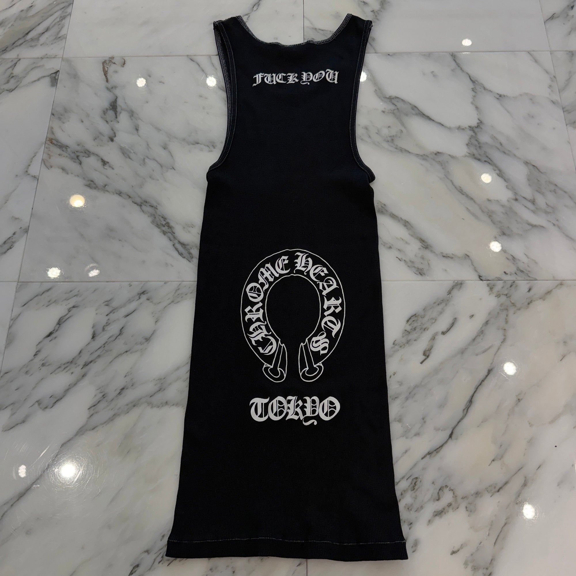 CHROME HEARTS TOKYO Limited FUCK YOU Horseshoe Tank Top Size L クロムハーツ 東京限定 ファックユー ホースシュータンクトップ サイズL