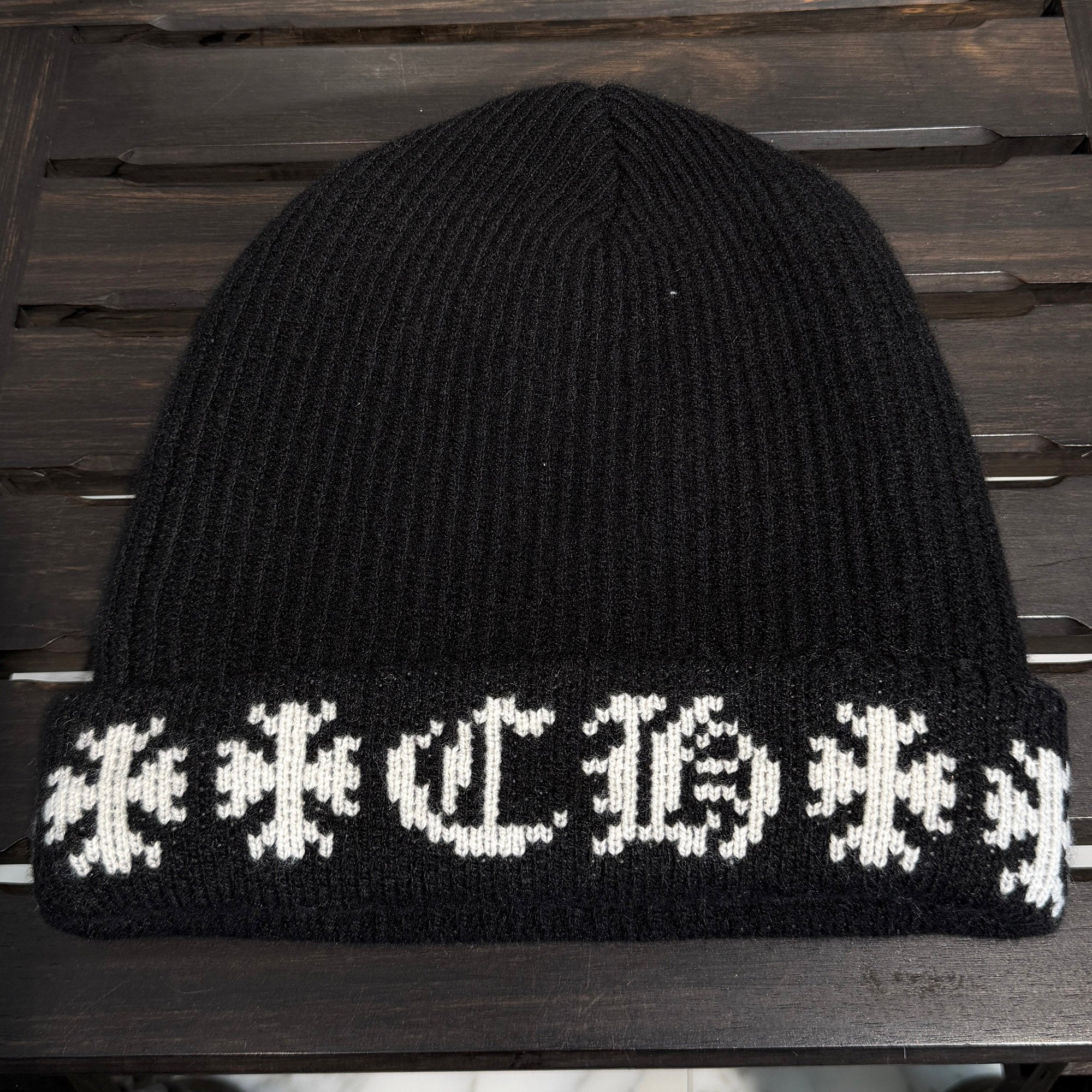CHROME HEARTS BIG DADDY Cashmere Knit Beanie Size ONE SIZE (25cm) クロムハーツ ビッグダディ カシミヤ ニット ビーニー サイズONE SIZE (25cm)