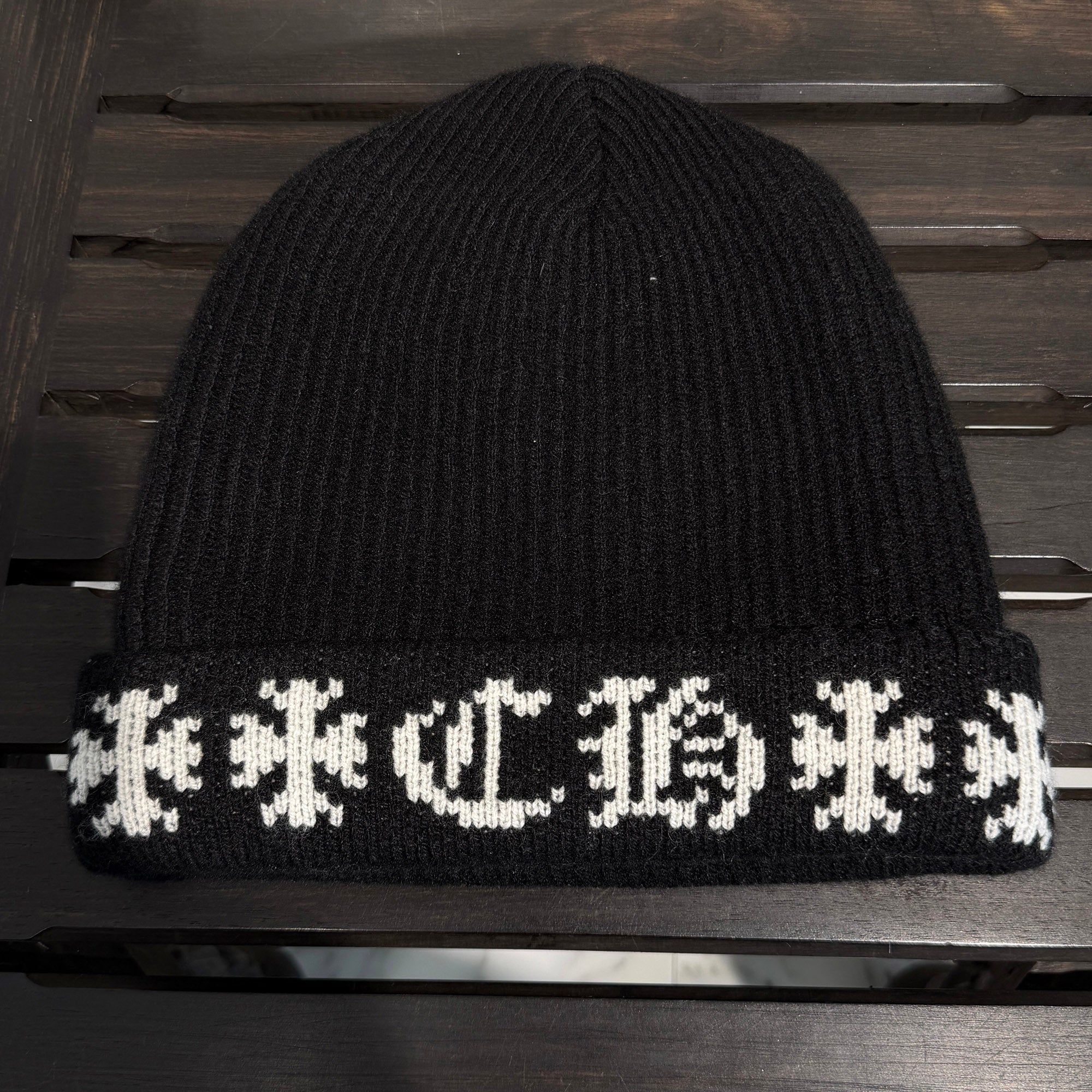 CHROME HEARTS BIG DADDY Cashmere Knit Beanie Size ONE SIZE (25cm) クロムハーツ ビッグダディ カシミヤ ニット ビーニー サイズONE SIZE (25cm)