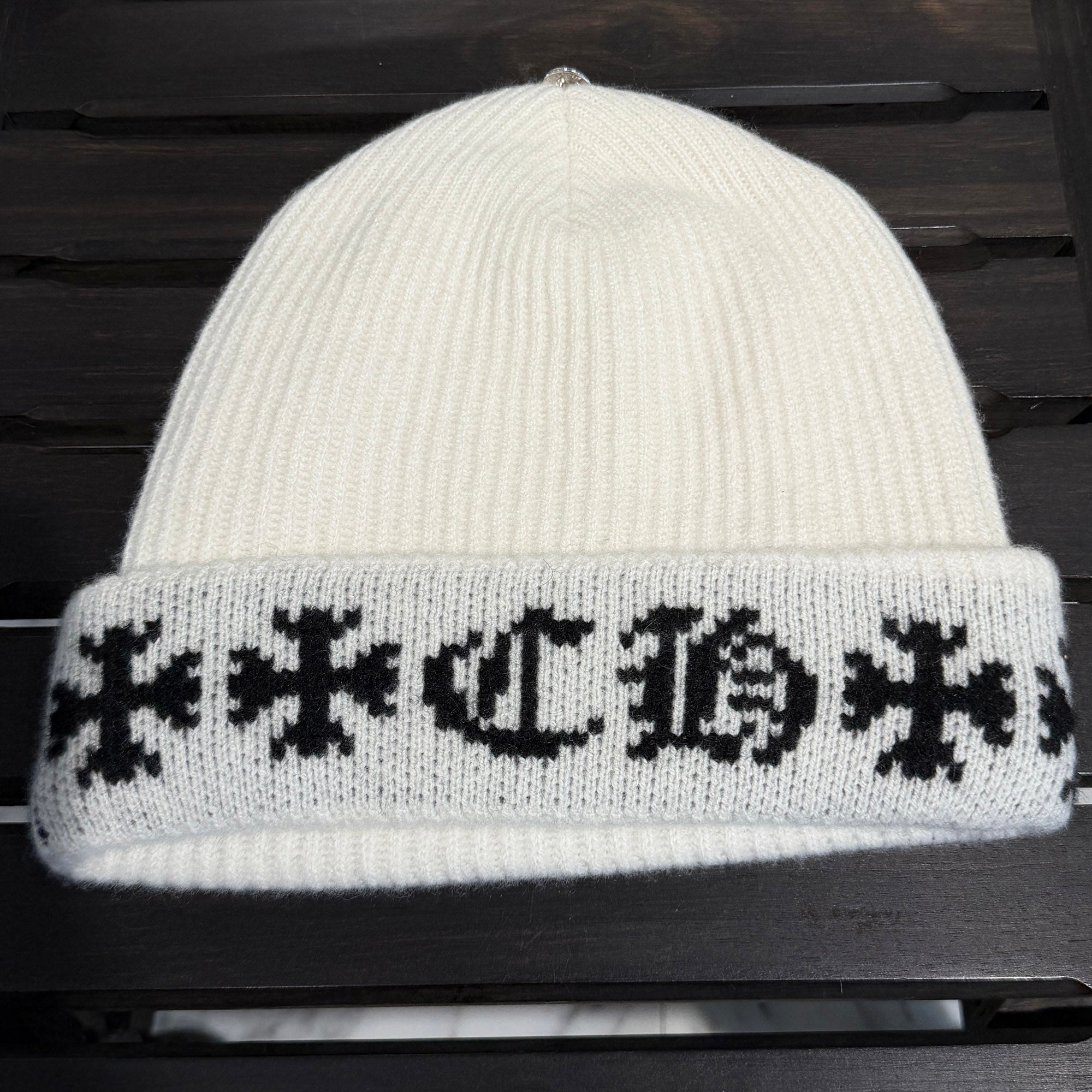 CHROME HEARTS BIG DADDY Cashmere Knit Beanie Size ONE SIZE (25cm) クロムハーツ ビッグダディー カシミヤニット ビーニー サイズONE SIZE (25cm)